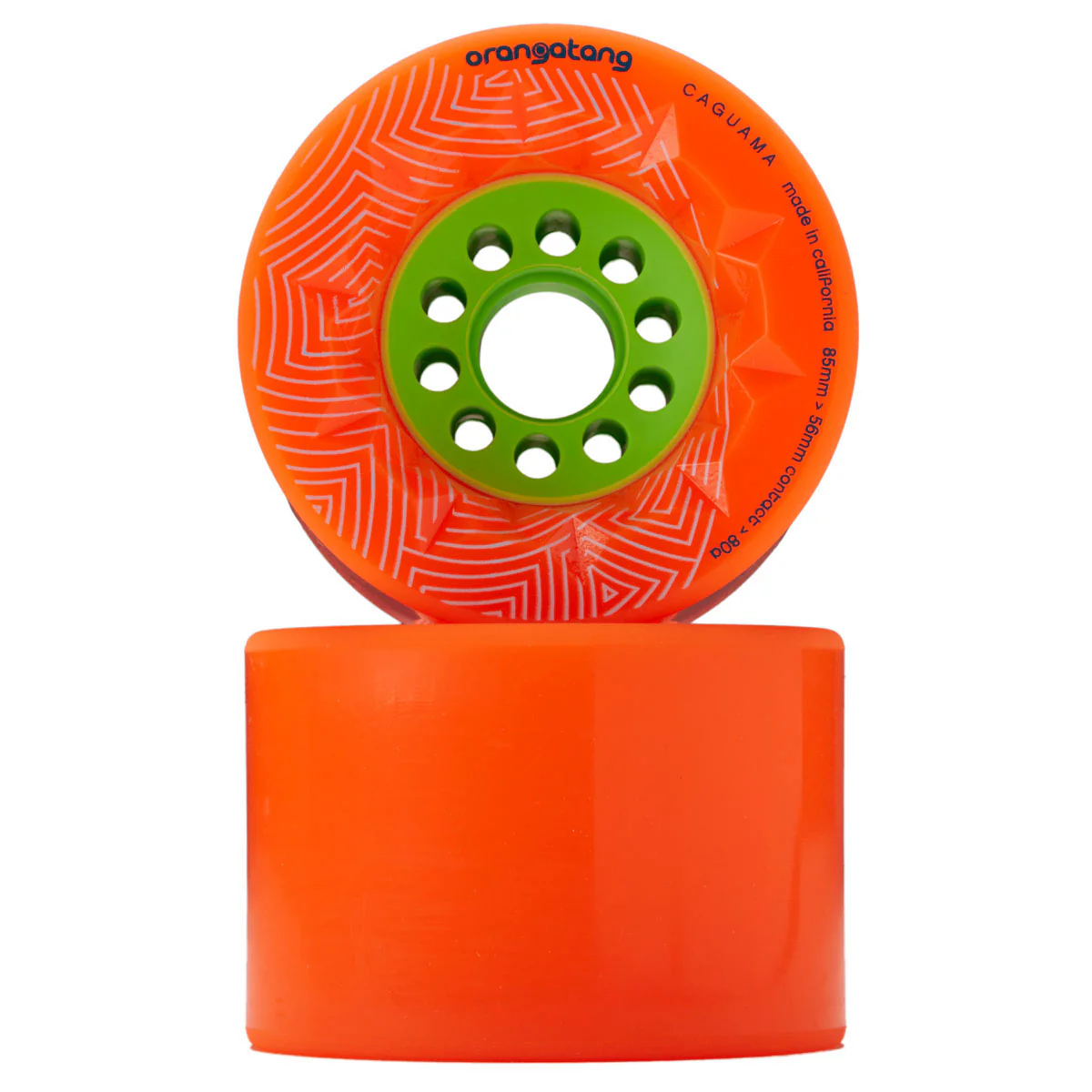 Orangatang Caguama Longboard Wheels - 85mm 80 Orange - Image 2