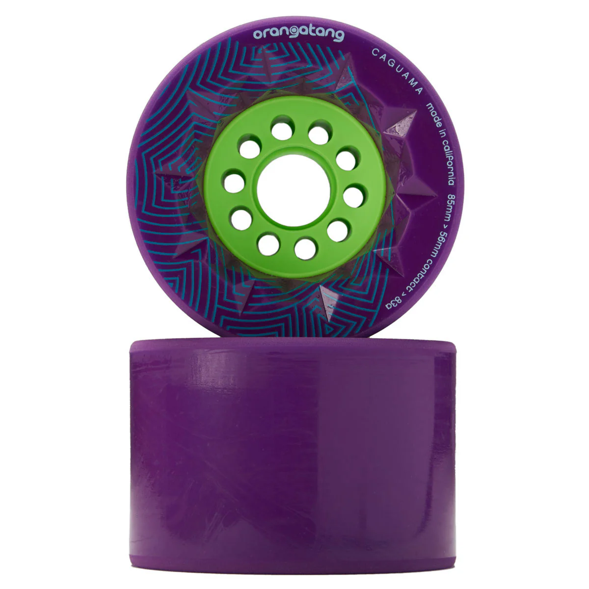 Orangatang Caguama Longboard Wheels - 85mm 83 Purple - Image 2
