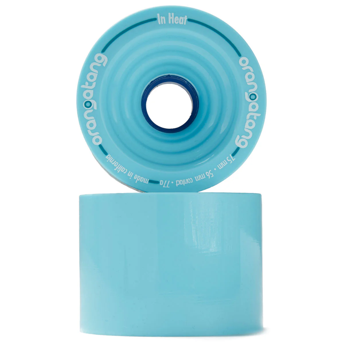 Orangatang In Heat 77a Longboard Wheels - Blue - 75mm - Image 2