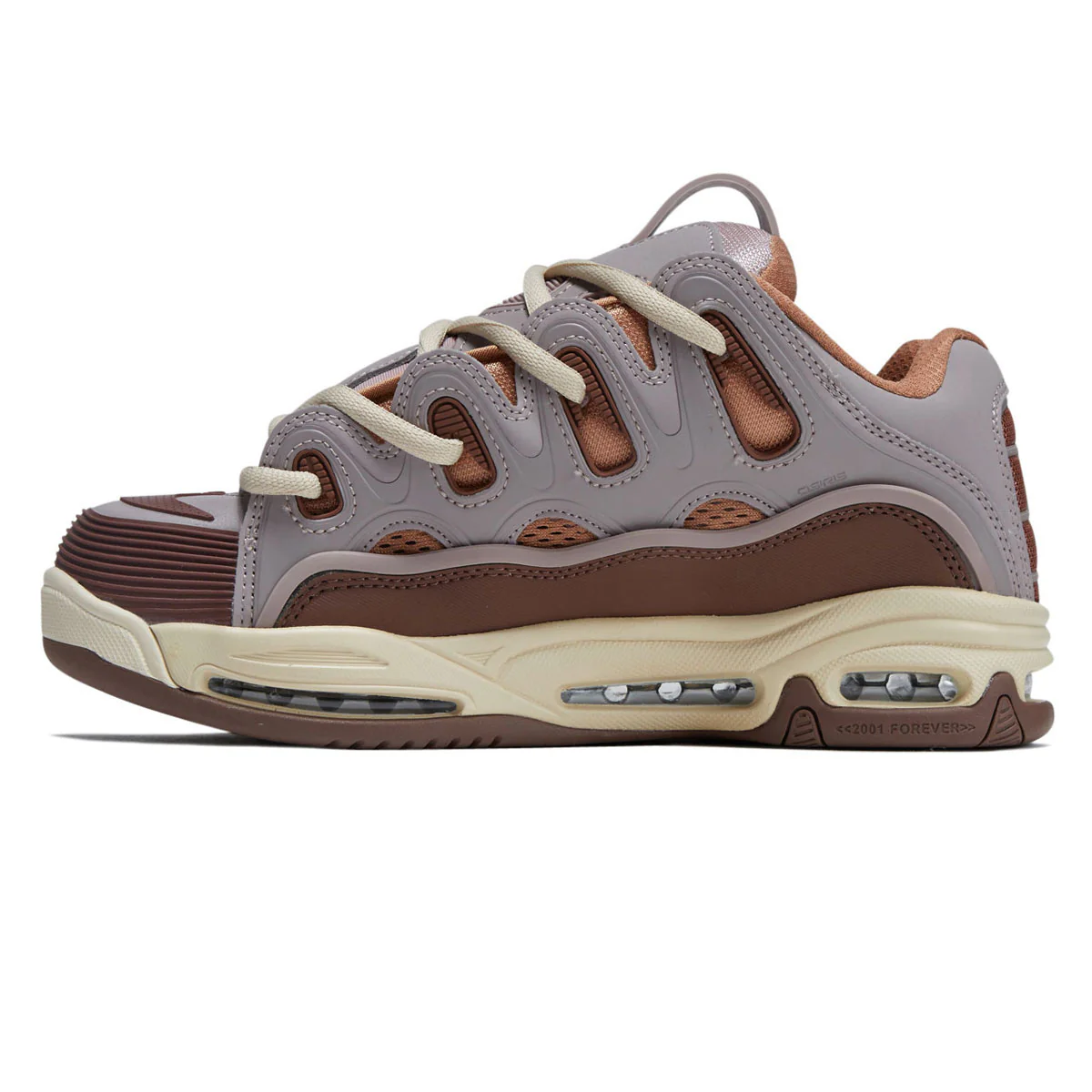 Osiris D3 2001 Shoes - Tan/Plum/Lilac - Image 2