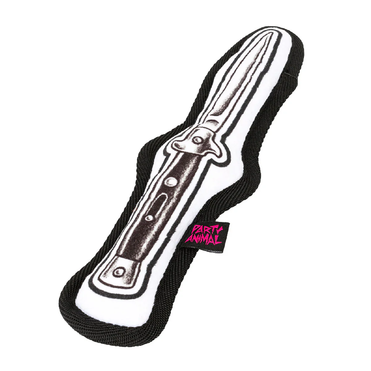 Party Animal x Tim Hendricks Switchblade Dog Chew Toy - White/Black - Image 2