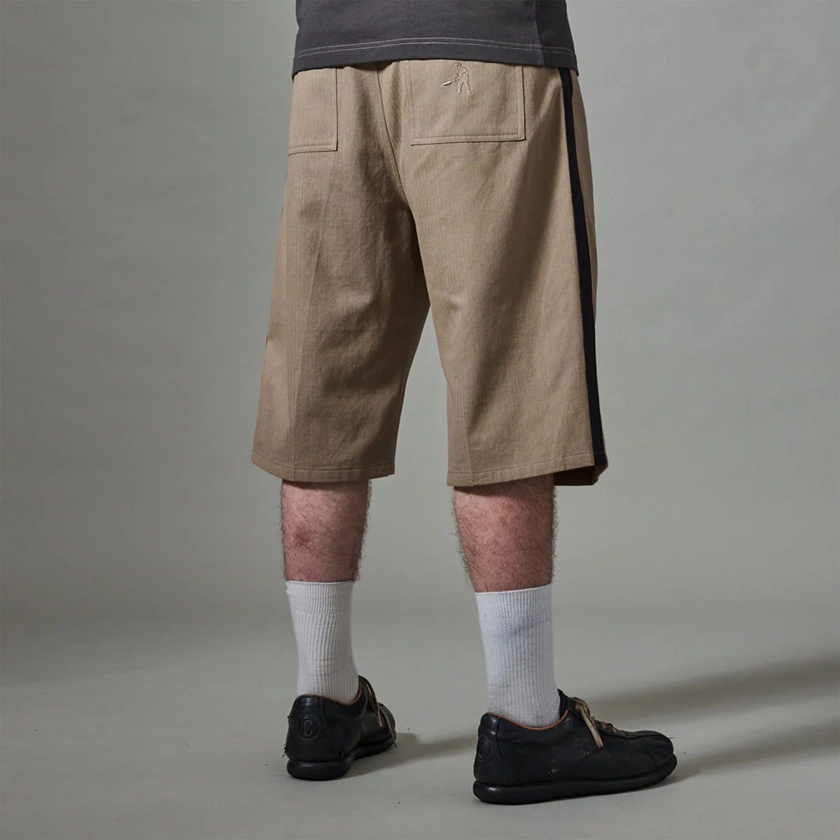 Passport Herringbone Leagues Club Stripe Shorts - Stone - Image 3