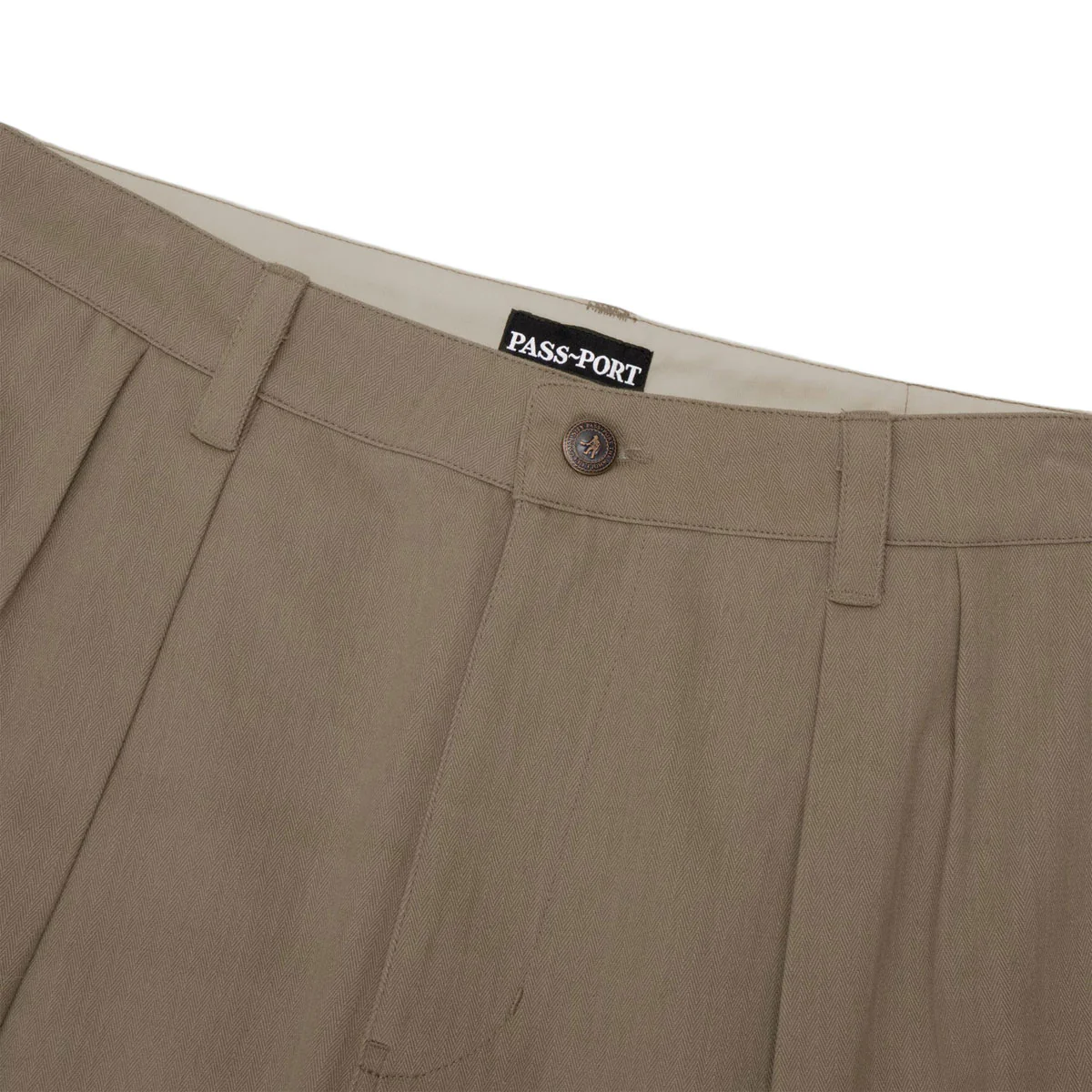 Passport Herringbone Leagues Club Stripe Shorts - Stone - Image 4