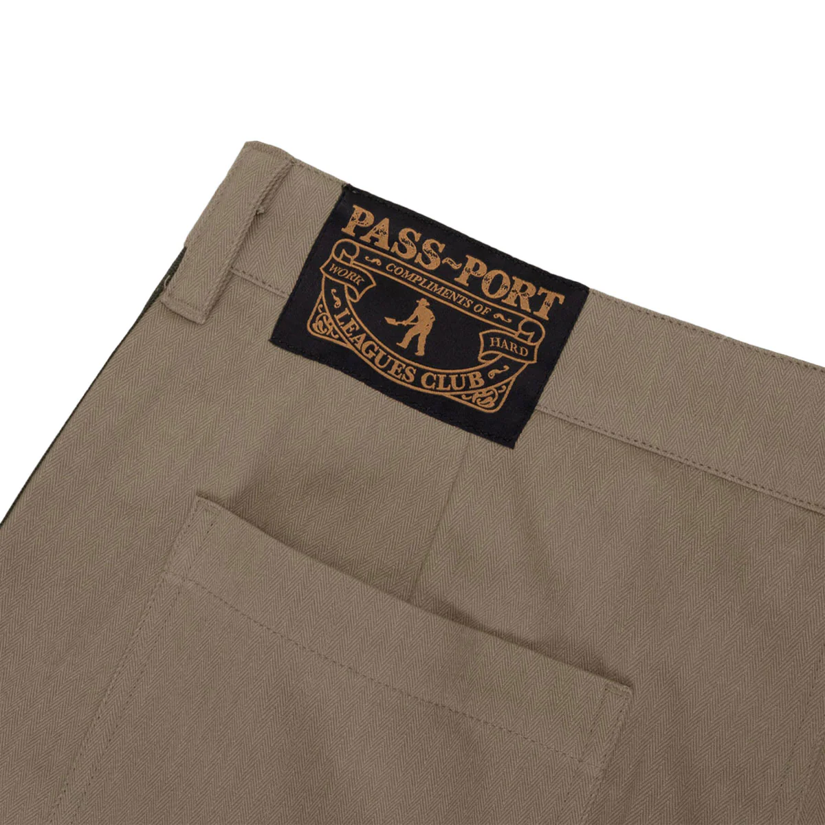 Passport Herringbone Leagues Club Stripe Shorts - Stone - Image 5