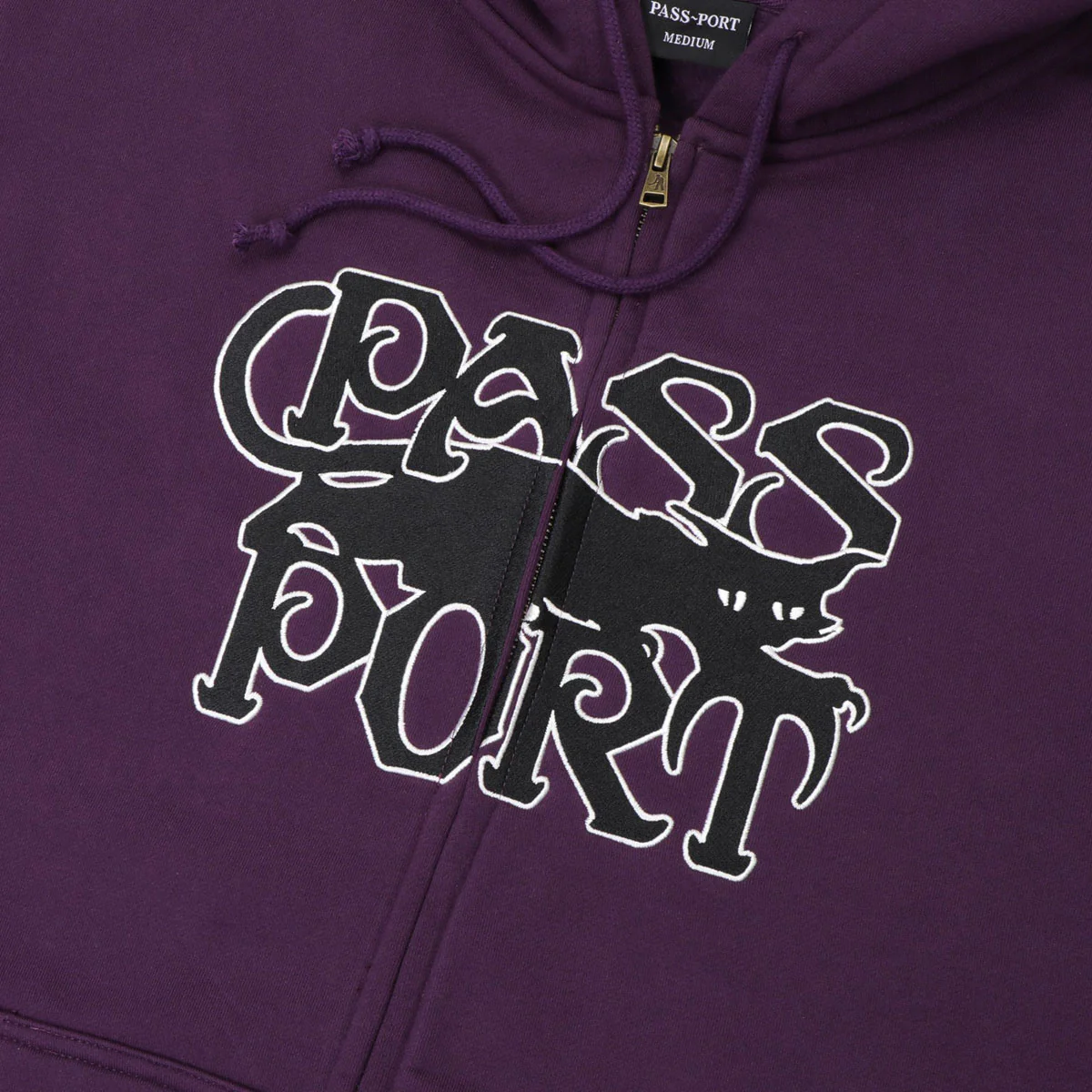Passport Slinkin Zip Hoodie - Eggplant - Image 2