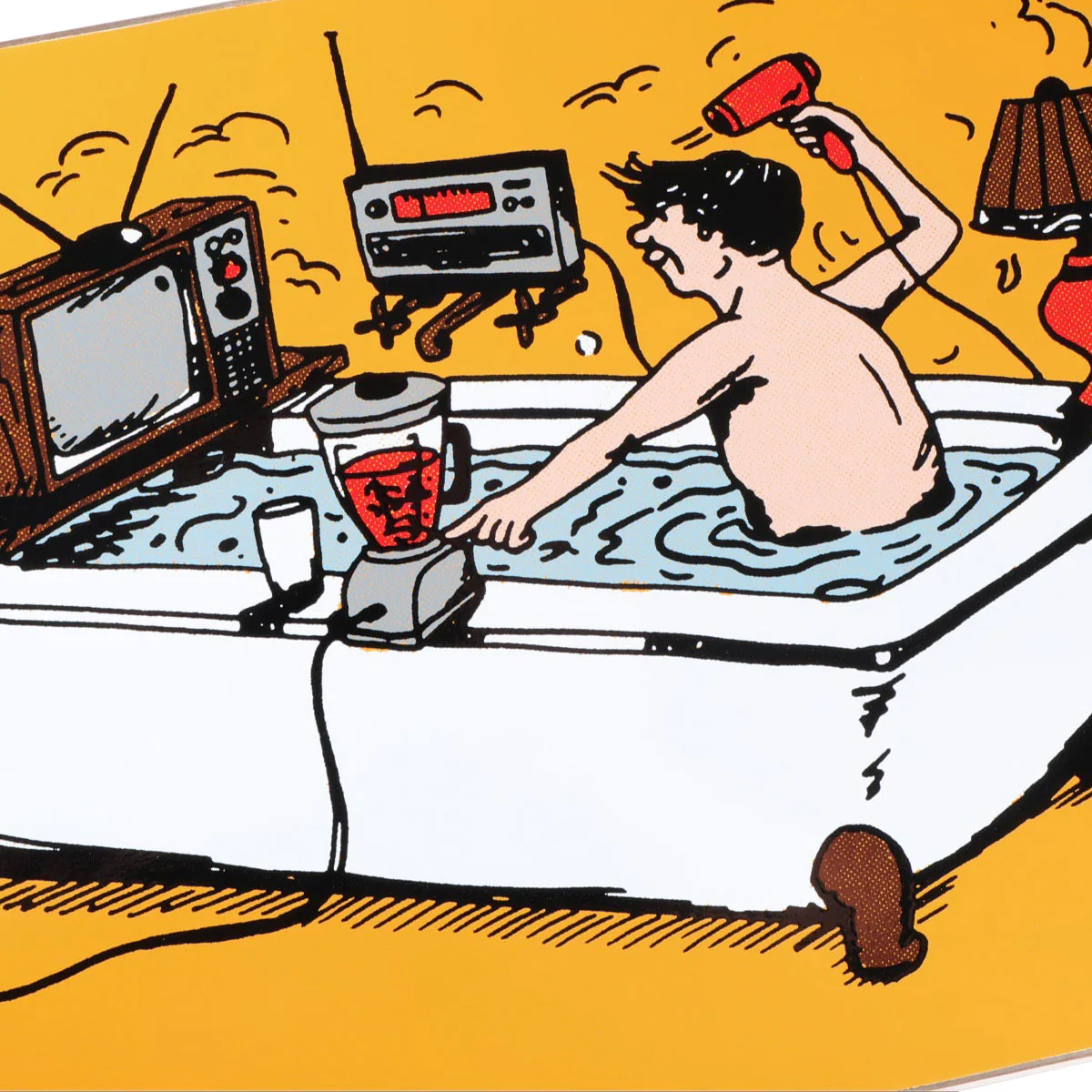 Passport You’re Making Me Nervous Tub Time Skateboard Complete - 8.00" - Image 3