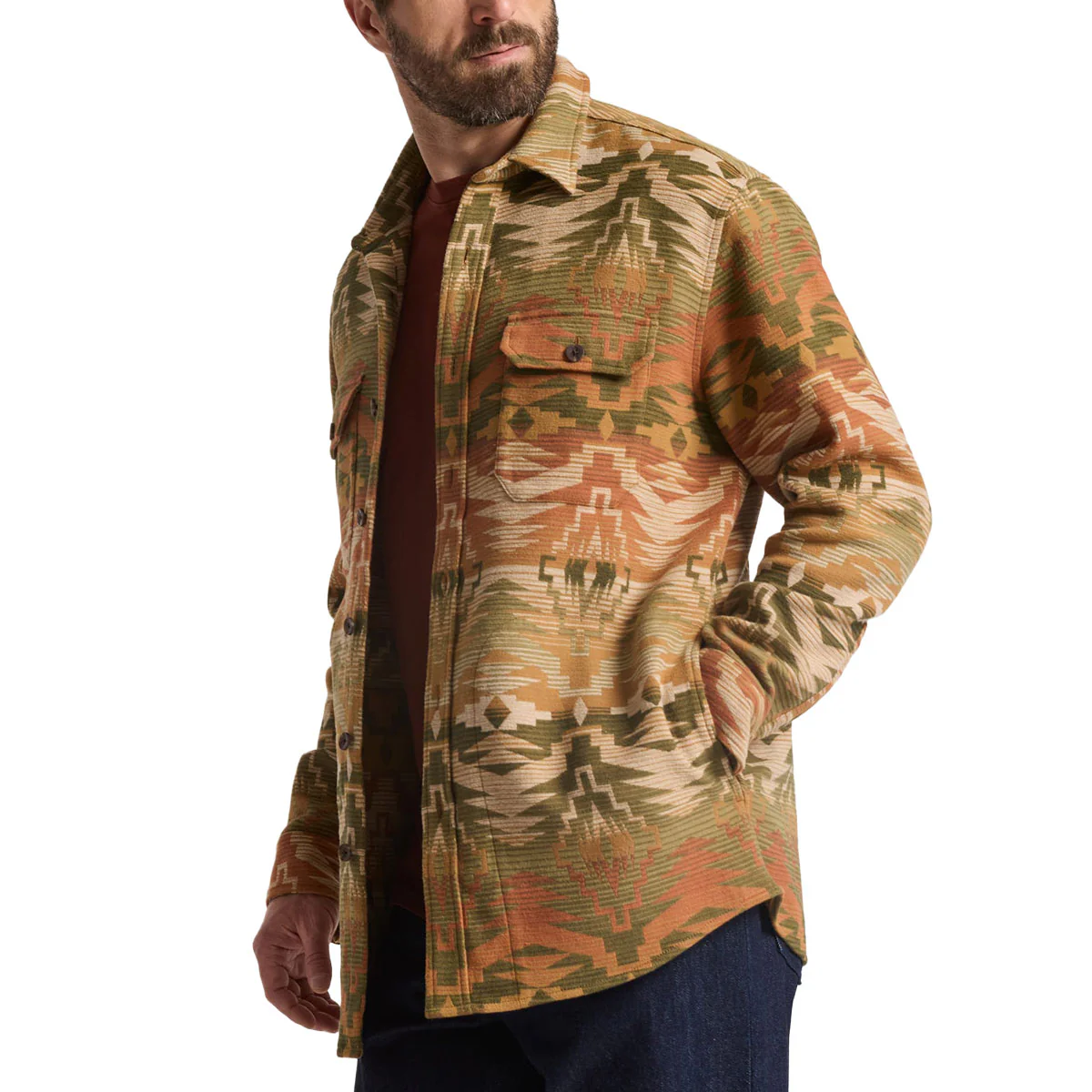 Pendleton Driftwood Chamois Long Sleeve Shirt - Sedona Olive - Image 2