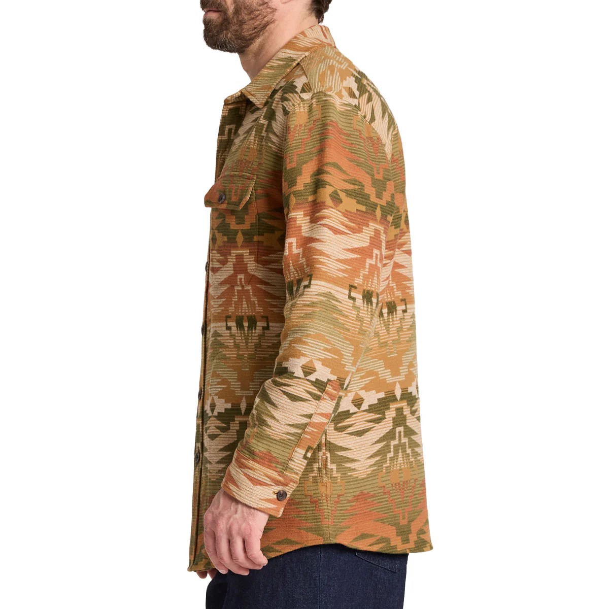 Pendleton Driftwood Chamois Long Sleeve Shirt - Sedona Olive - Image 4