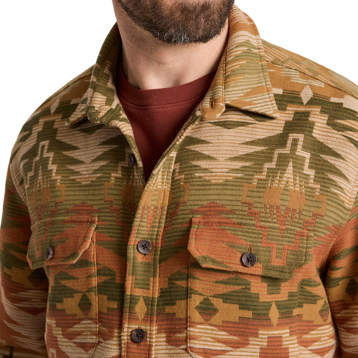 Pendleton Driftwood Chamois Long Sleeve Shirt - Sedona Olive - Image 5