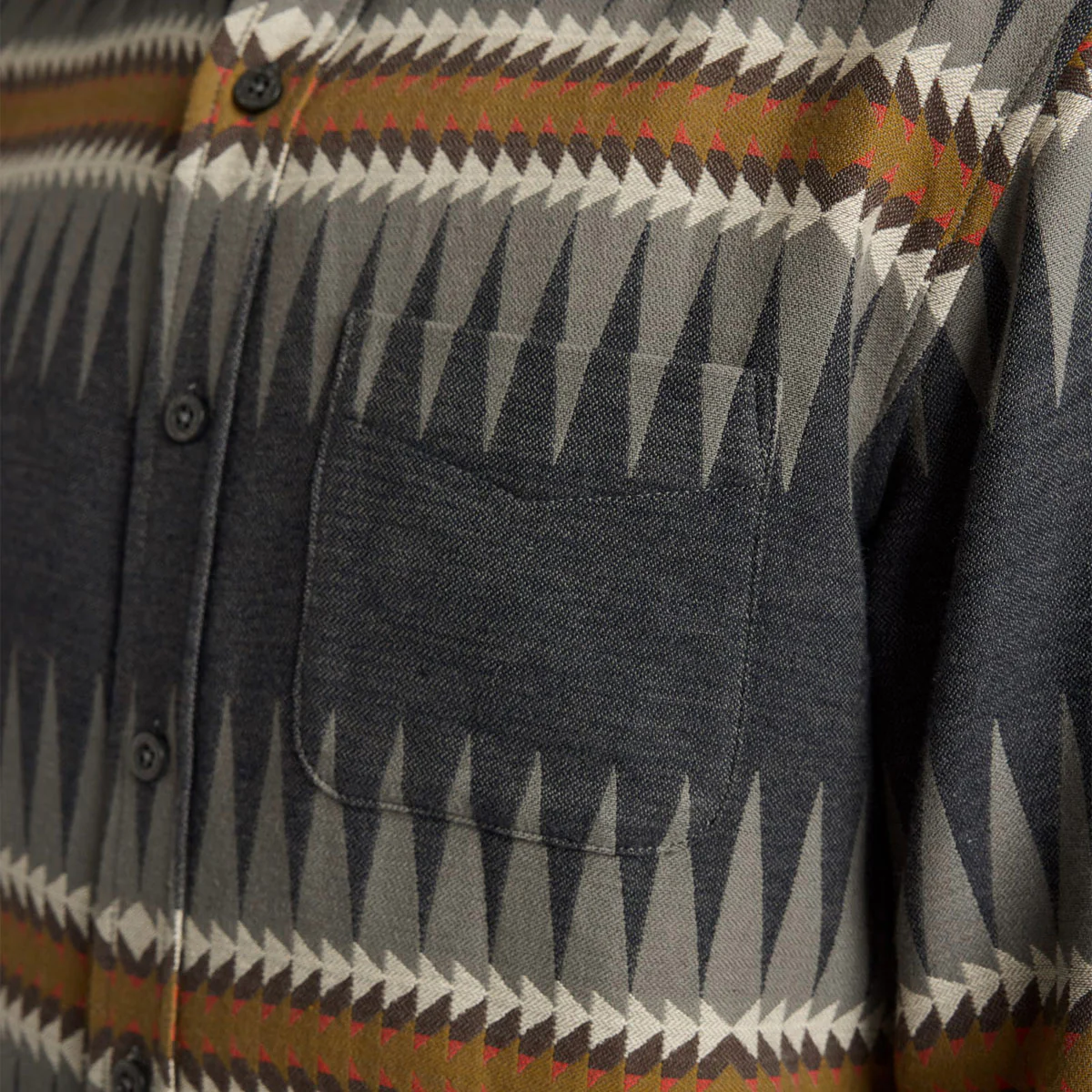 Pendleton Marshall Chamois Long Sleeve Shirt - Sawtooth Charcoal - Image 3