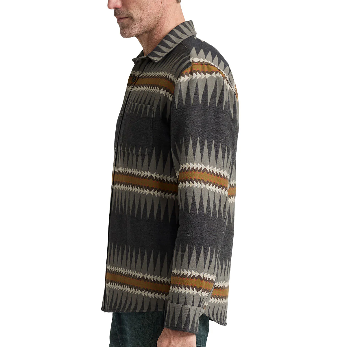 Pendleton Marshall Chamois Long Sleeve Shirt - Sawtooth Charcoal - Image 5