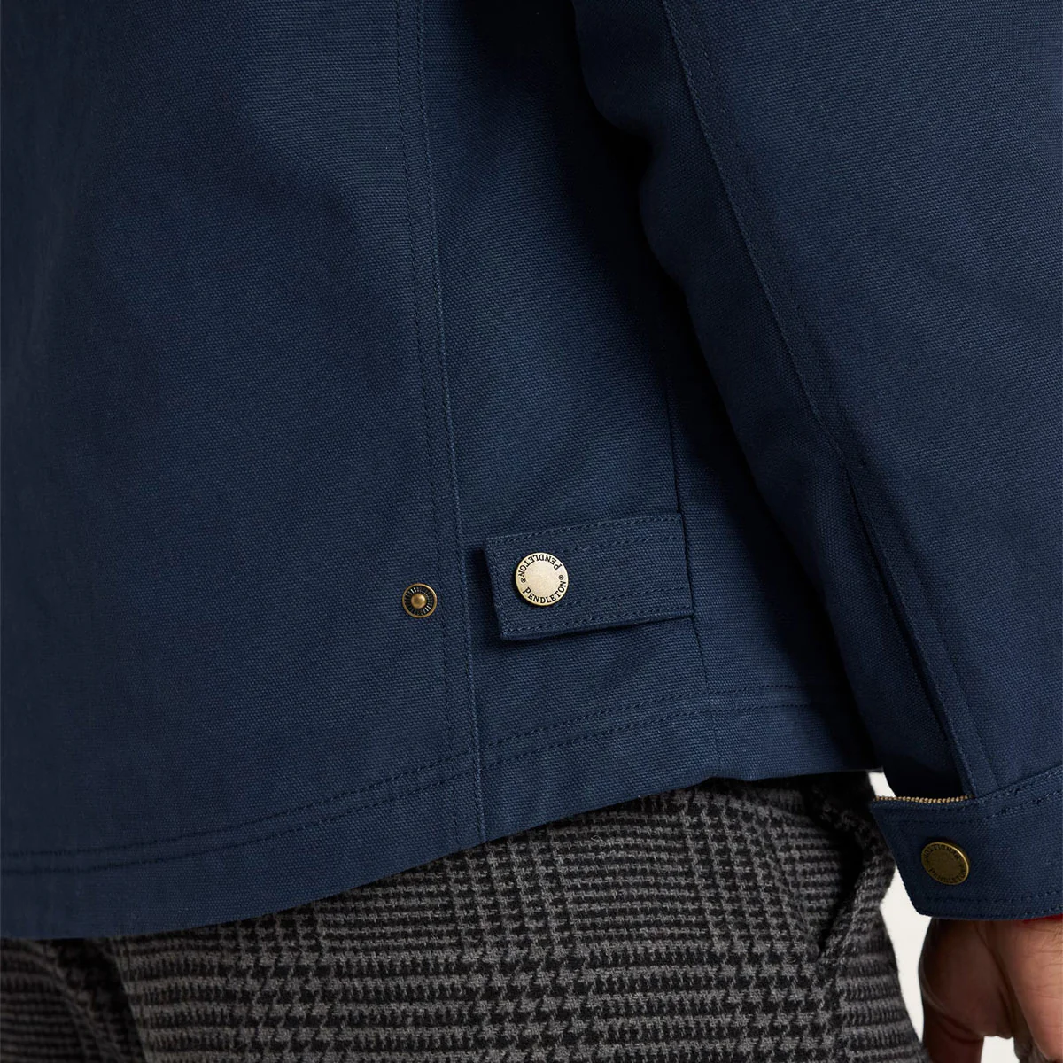 Pendleton Tahoma Canvas Trucker Jacket - Navy - Image 6
