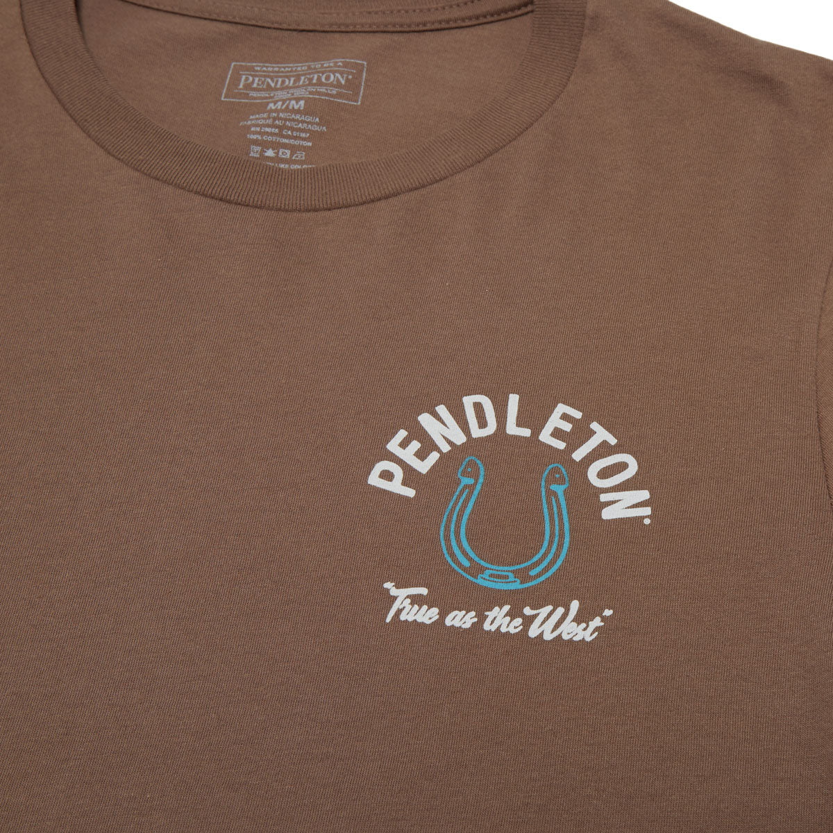 Pendleton True West Horseshoe T-Shirt - Vintage Brown/Multi - Image 3