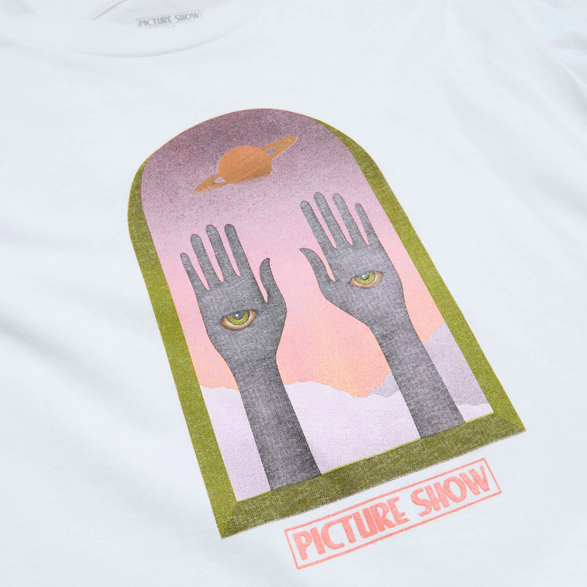 Picture Show Saturn Long Sleeve T-Shirt - White - Image 2