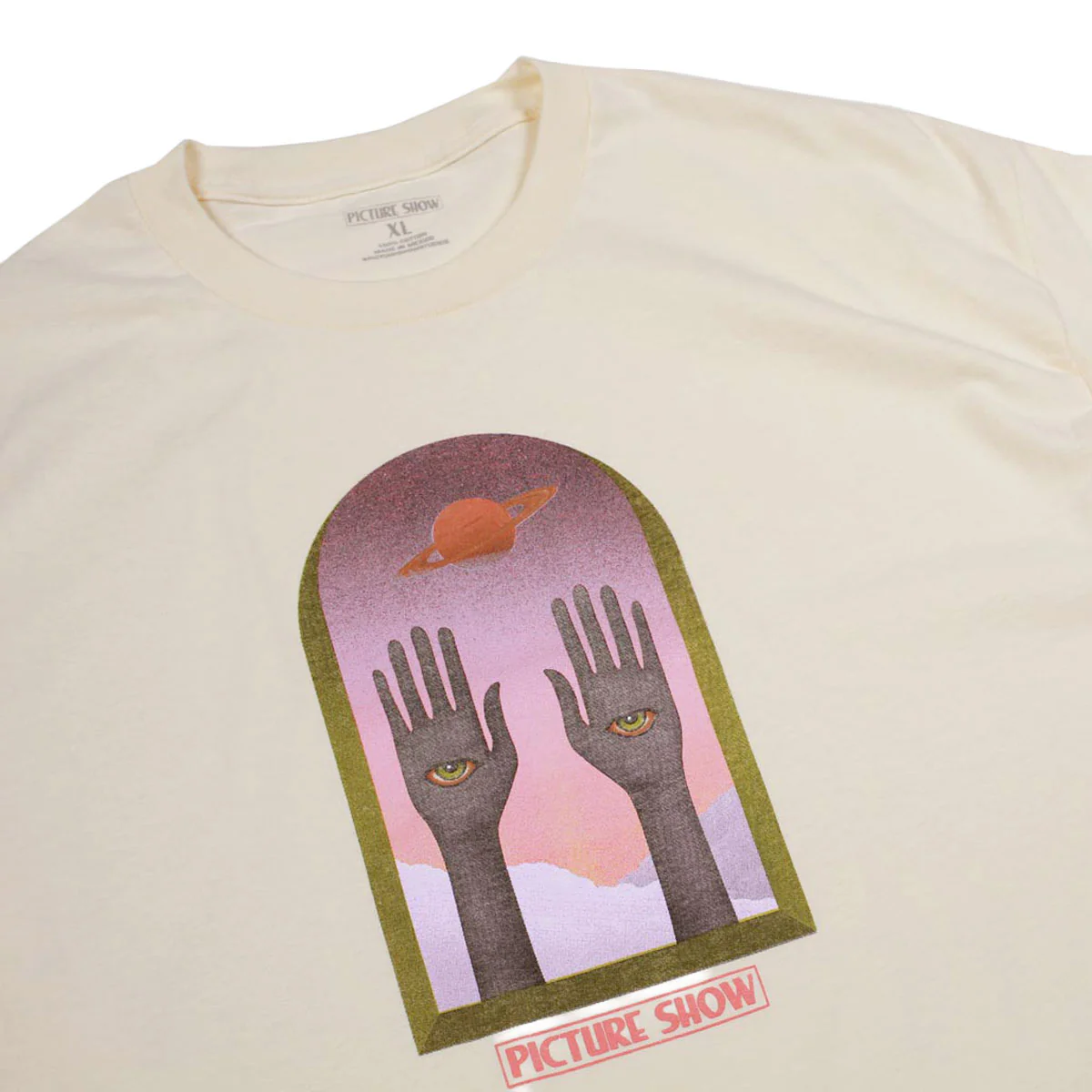 Picture Show Saturn T-Shirt - Natural - Image 2