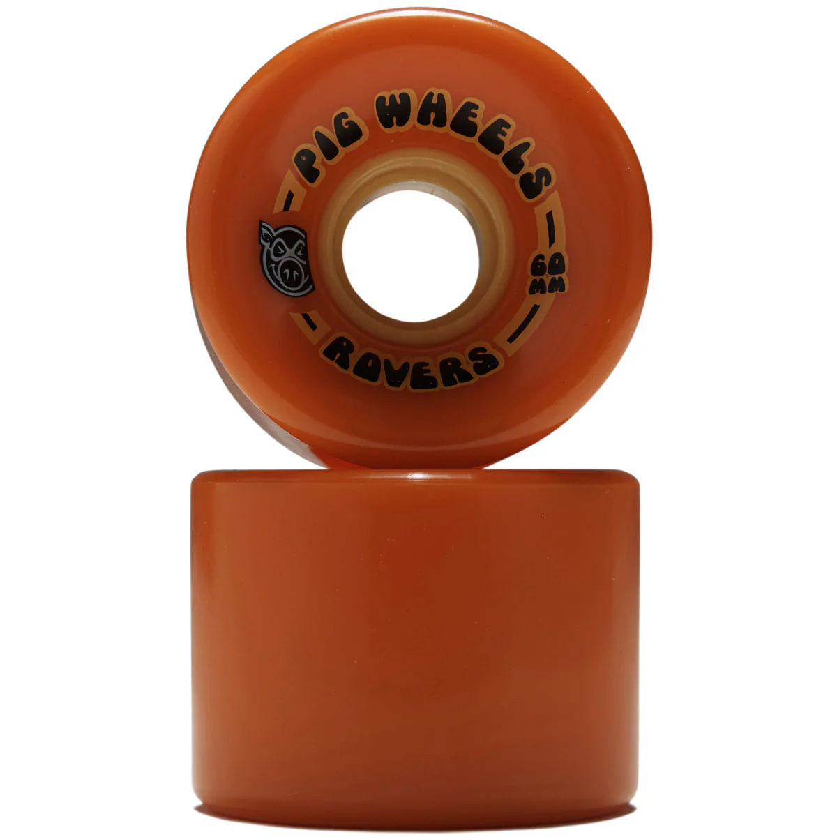 Pig Rover 85a Skateboard Wheels - Orange/Yellow - 60mm - Image 2