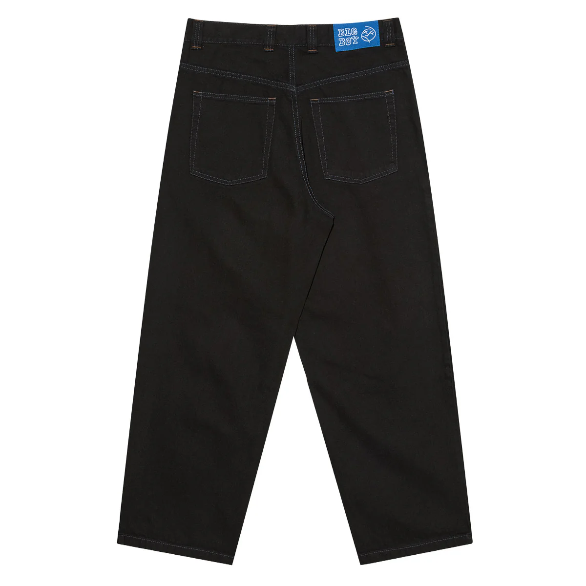 Polar Big Boy Jeans - Black/Blue Stitching - Image 2