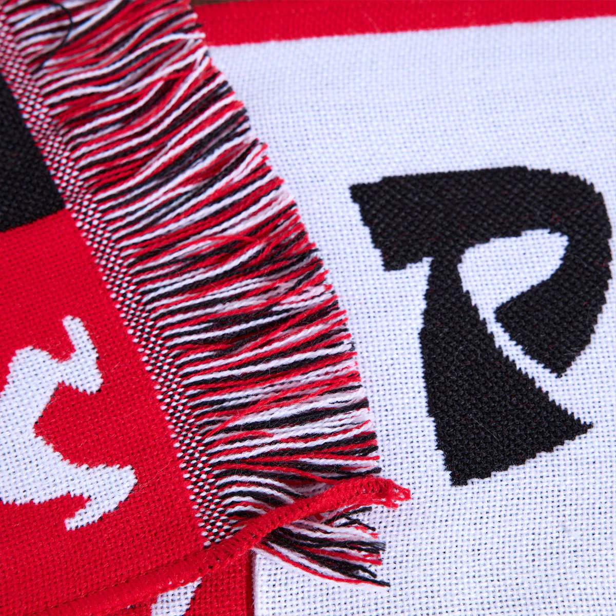 Polar Checkers Football Scarf - Red - Image 4