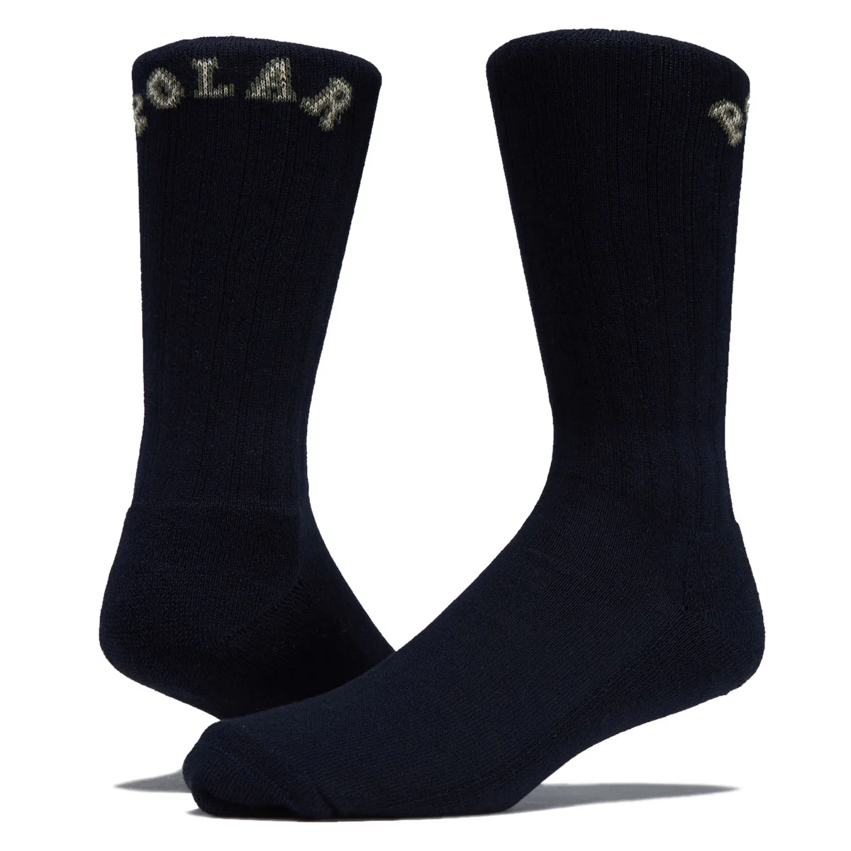 Polar College Large Rib Socks - Dark Navy - Image 2