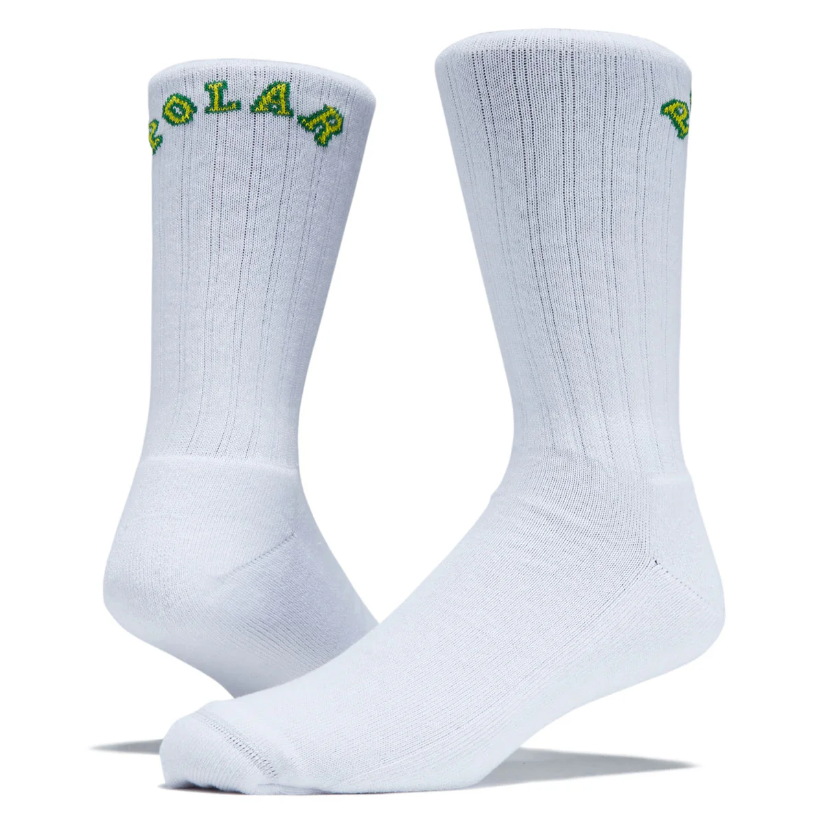 Polar College Large Rib Socks - White - Image 2