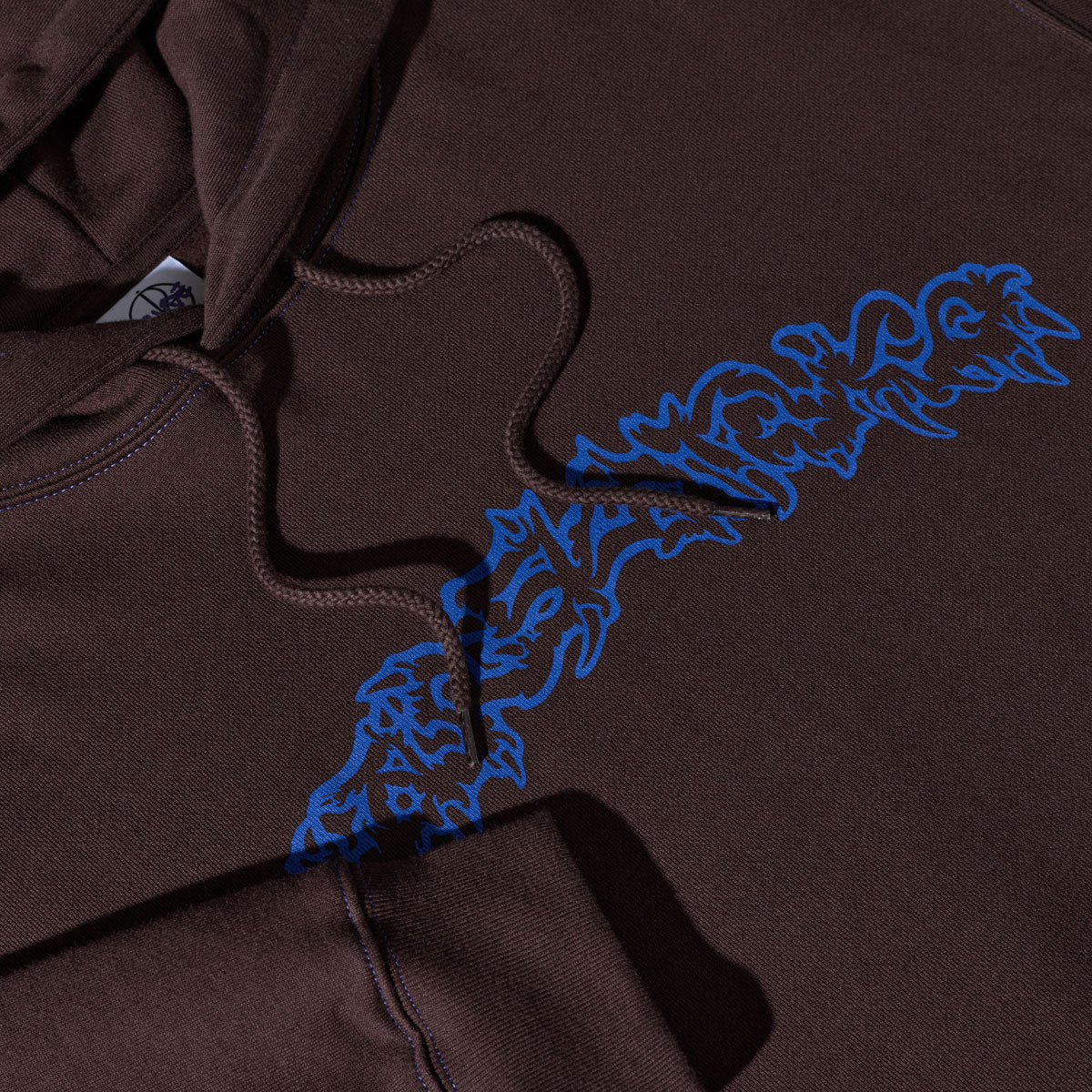 Polar Crude Logo Contrast Dave Hoodie - Chocolate - Image 2
