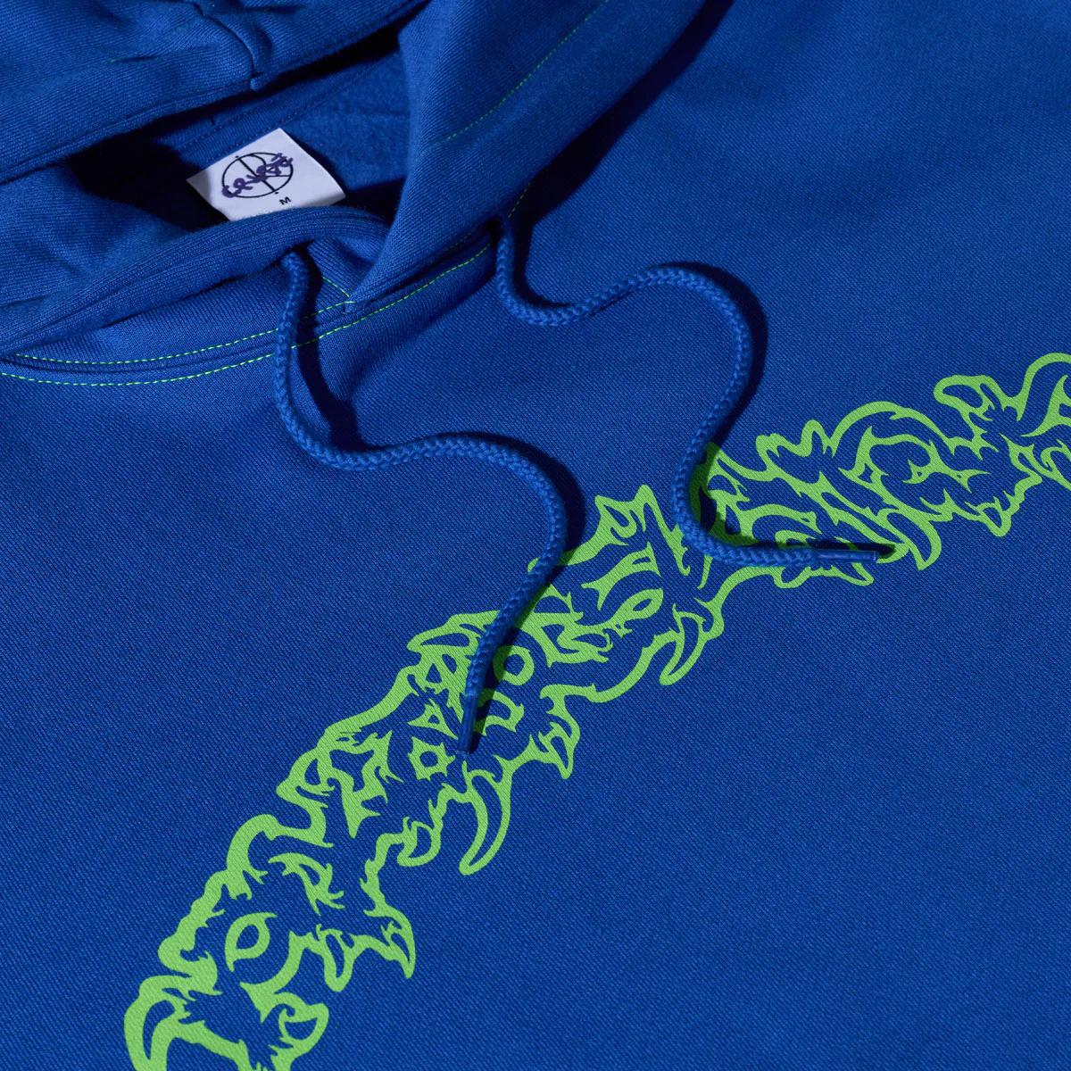 Polar Crude Logo Contrast Dave Hoodie - Egyptian Blue - Image 2