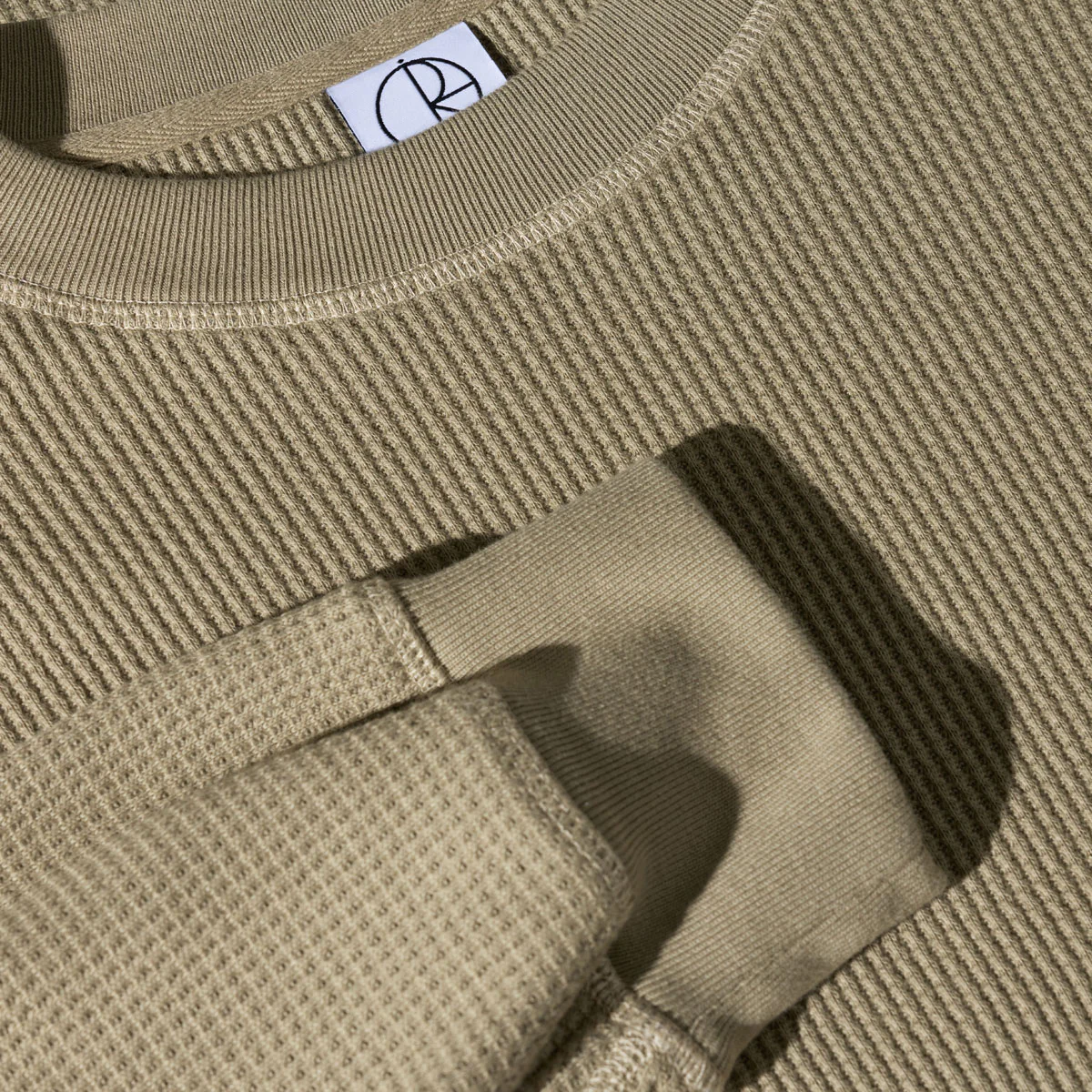Polar Dylan Long Sleeve T-Shirt - Khaki Green/Taupe - Image 3