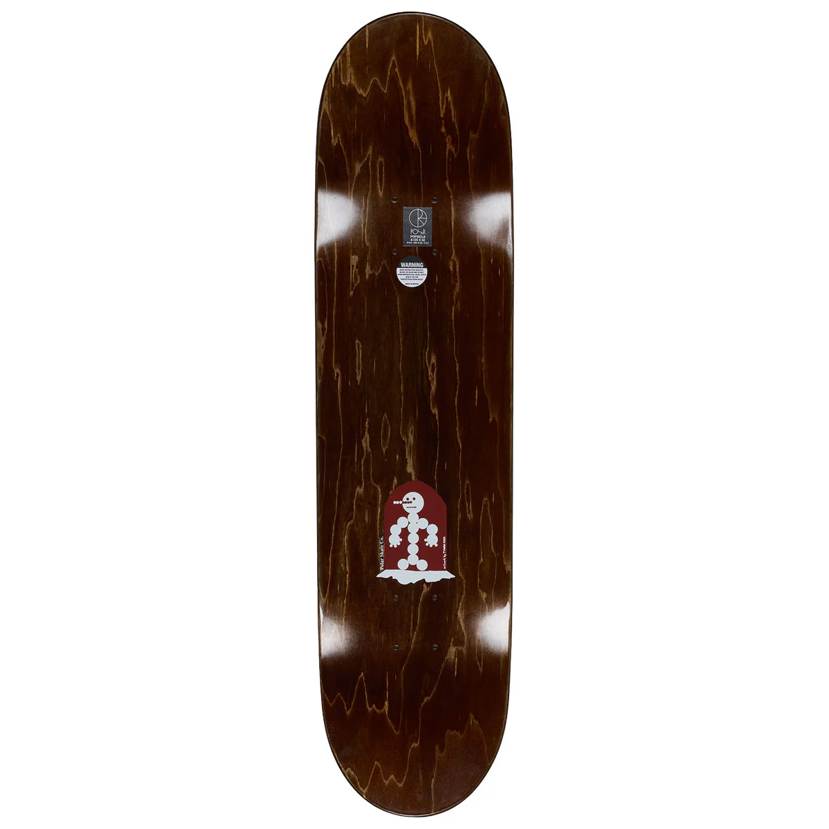 Polar Emile Laurent Snowman Skateboard Complete - Wine - 8.25" - Image 2