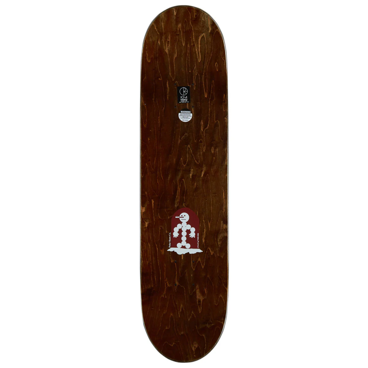 Polar Emile Laurent Snowman Skateboard Deck - Wine - 8.125" - Image 2