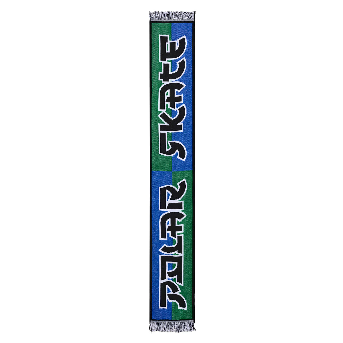 Polar Football Squares Scarf - Blue/Green - Image 2
