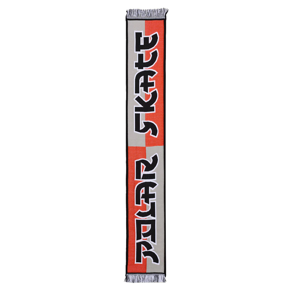 Polar Football Squares Scarf - Orange/Grey - Image 2