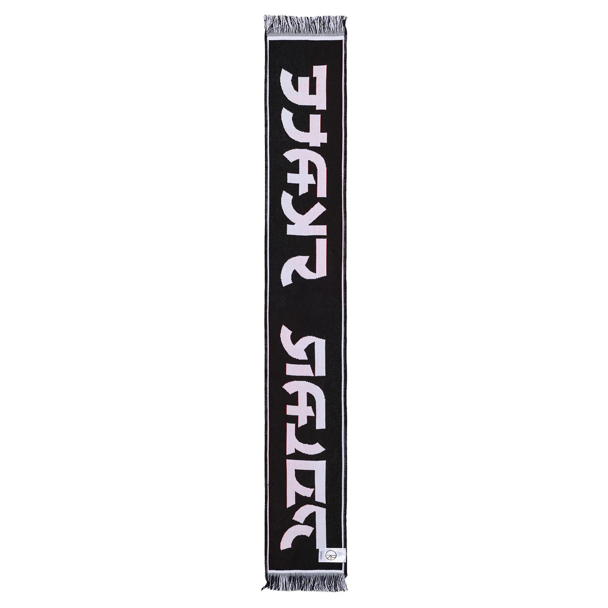 Polar Football Squares Scarf - Orange/Grey - Image 3