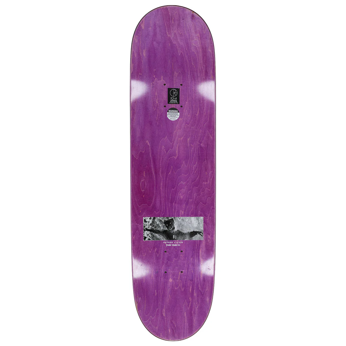 Polar Jamie Platt So Bored Skateboard Deck - Black - 8.50" - Image 2
