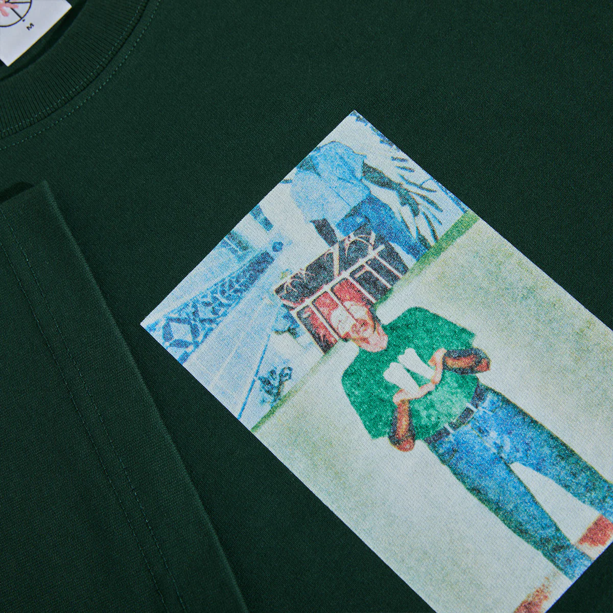 Polar Jeans Teeth T-Shirt - Dark Green - Image 2