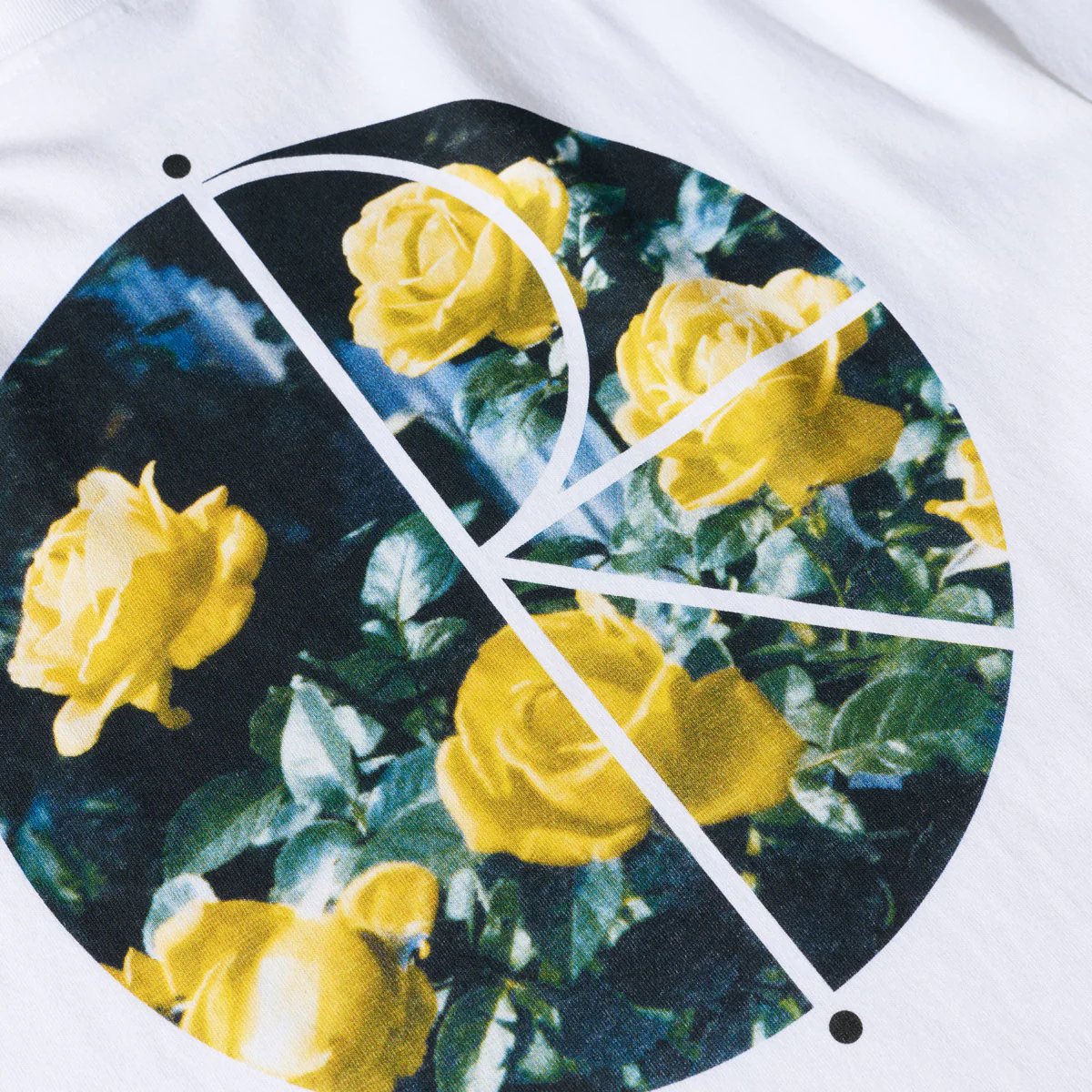 Polar Martas Roses Fill Logo T-Shirt - White - Image 3