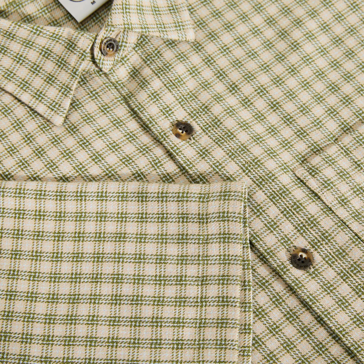 Polar Mitchell Shirt - Beige/Green - Image 3