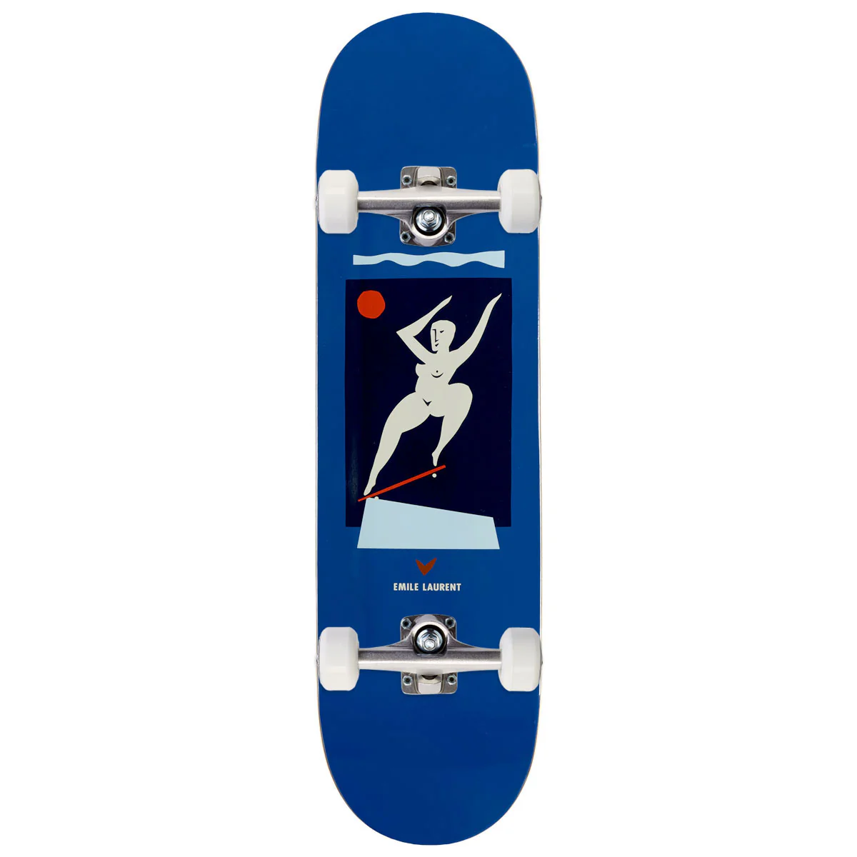 Polar Nick Boserio Useless Wooden Dog Skateboard Complete - Grey - 8.625" - Image 3