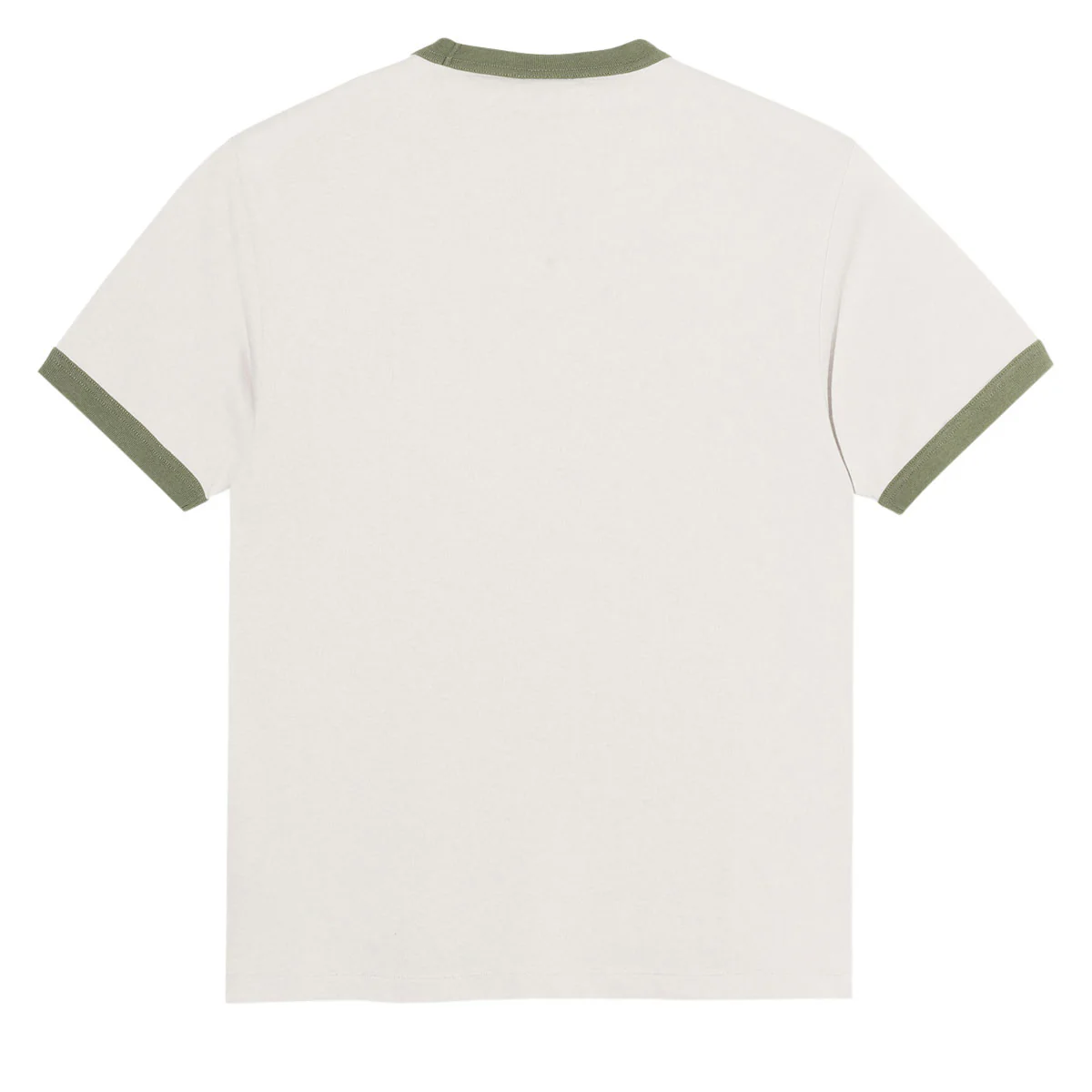 Polar Ringer T-Shirt - Pale Taupe/Army Green - Image 3