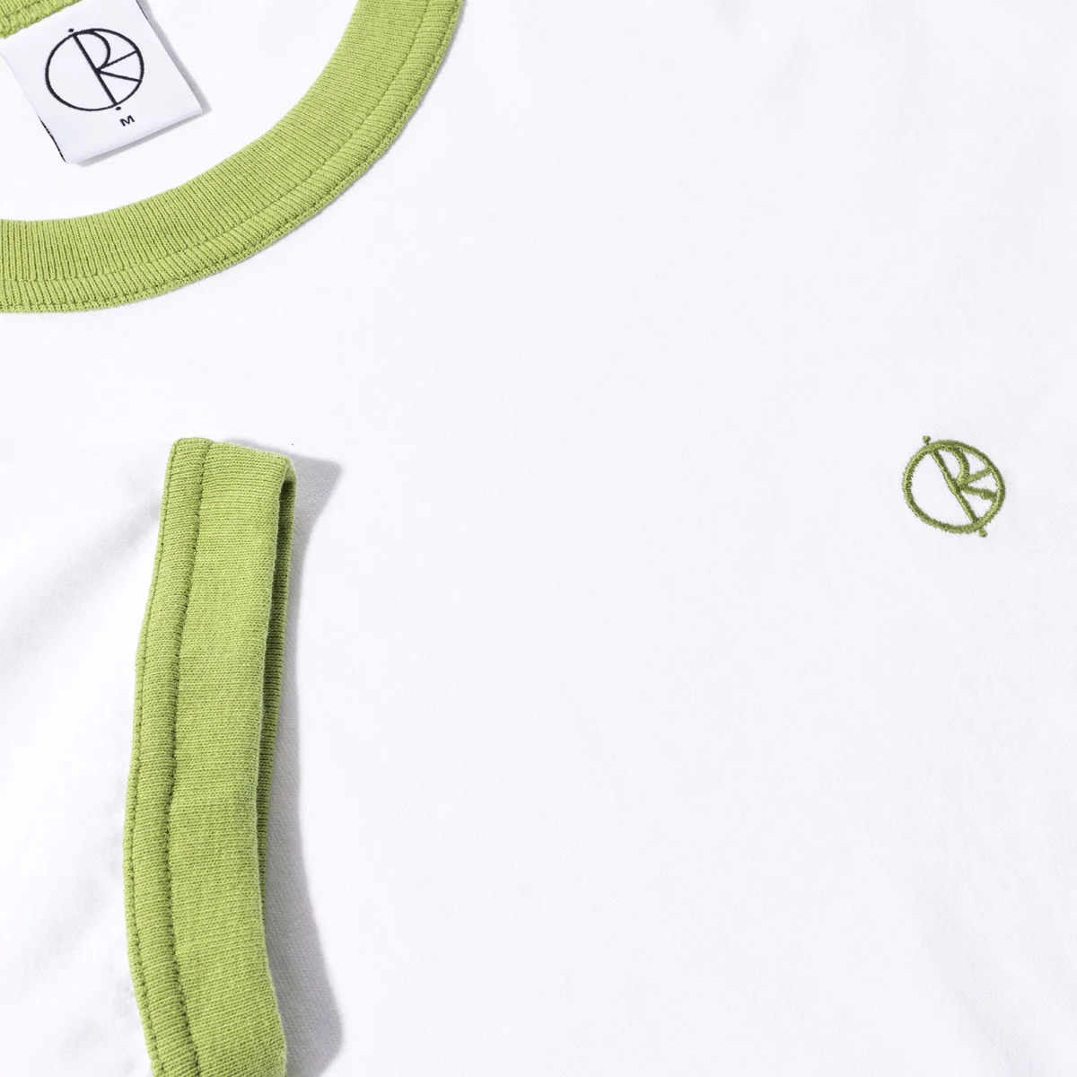 Polar Ringer T-Shirt - White/Peridot - Image 2