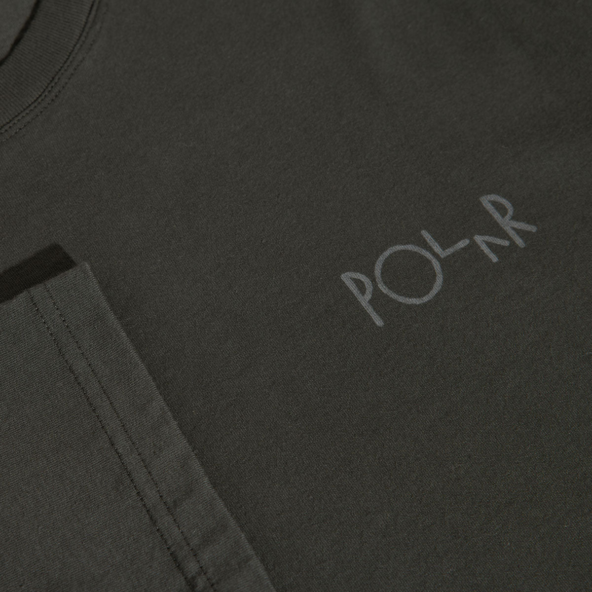 Polar Steve Stroke Logo Long Sleeve T-Shirt - Dirty Black - Image 3