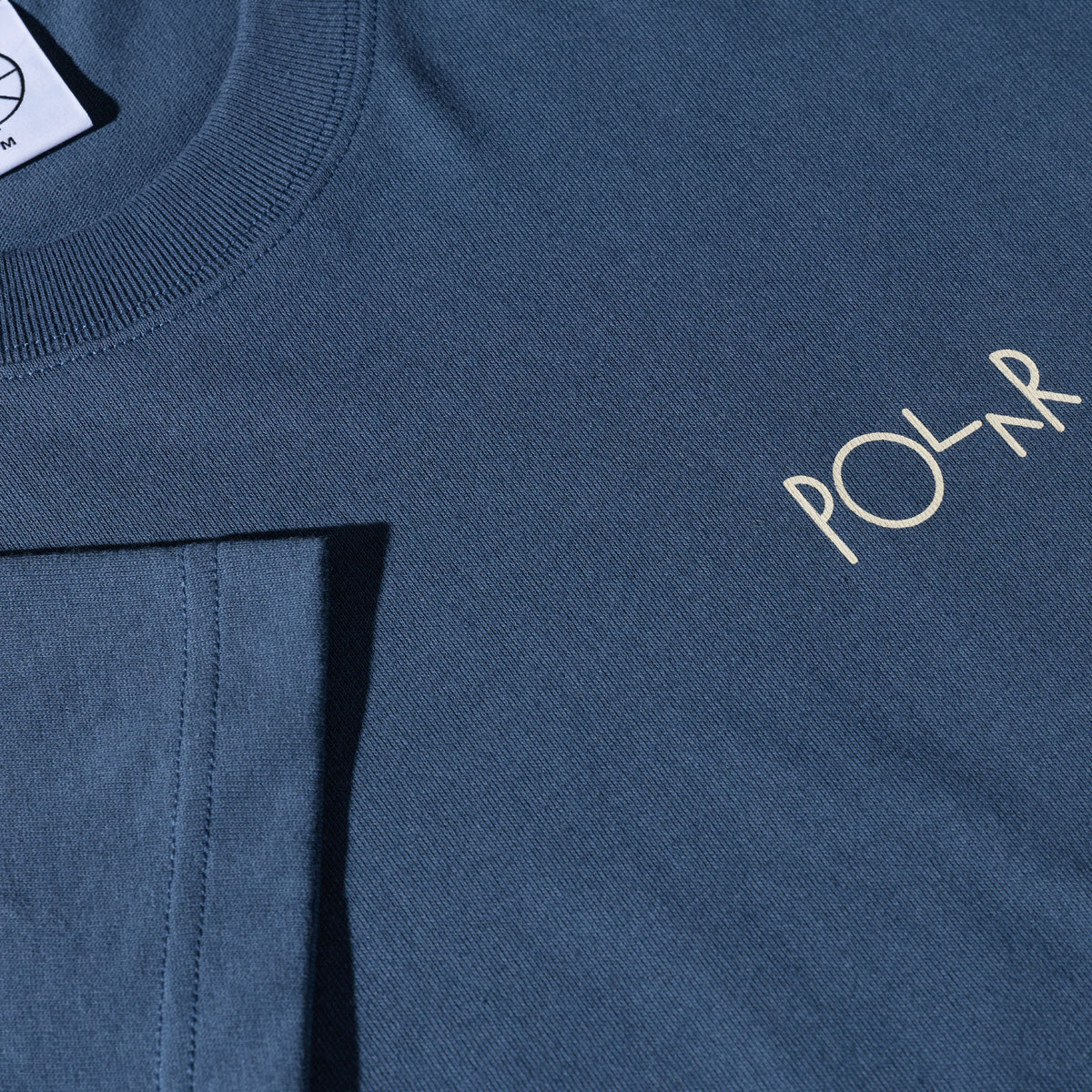 Polar Stroke Logo Contrast T-Shirt - Grey Blue - Image 3