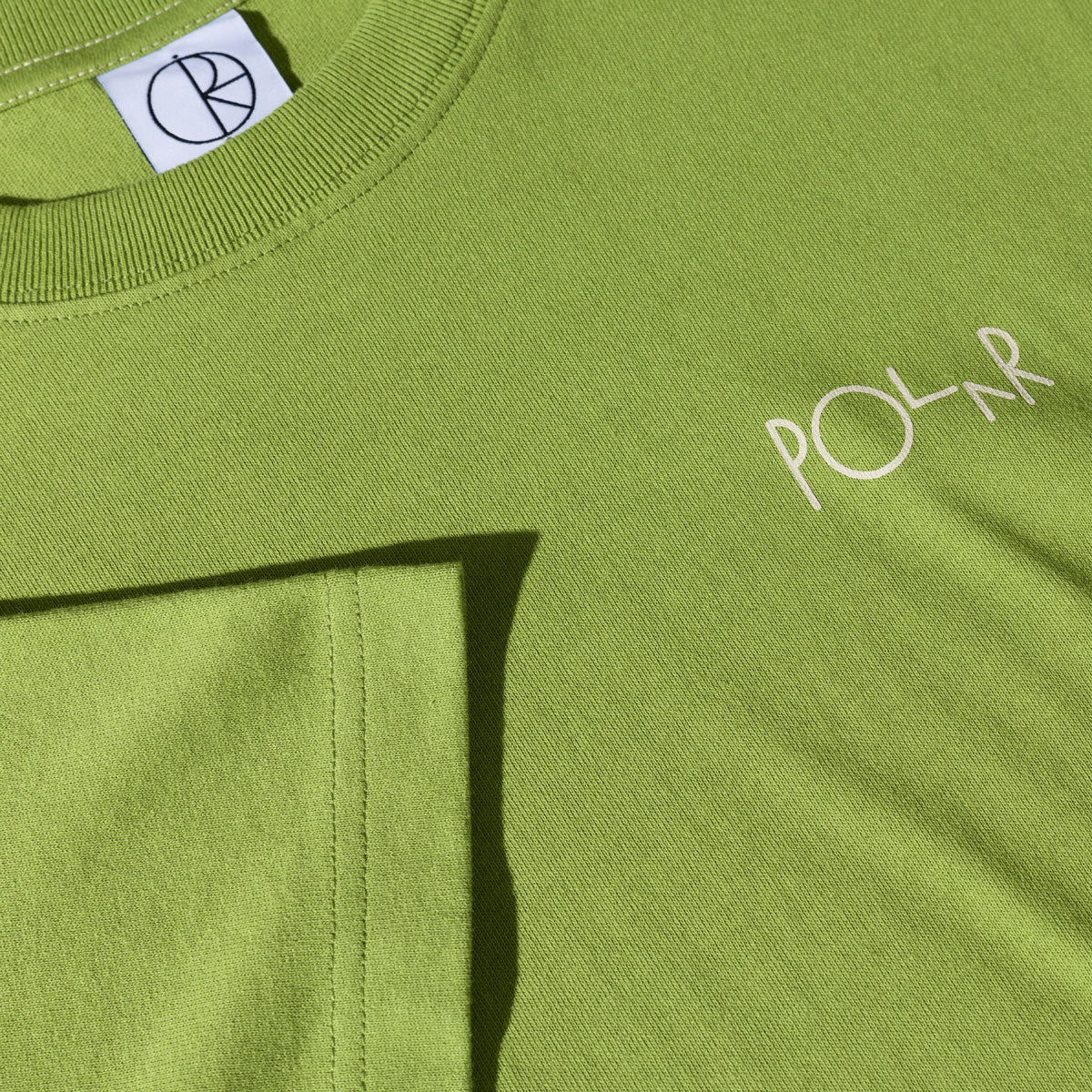 Polar Stroke Logo Contrast T-Shirt - Peridot - Image 3
