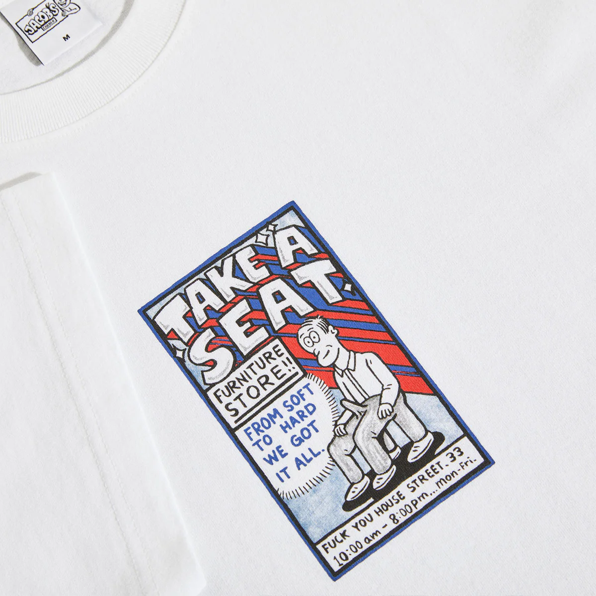 Polar Take A Seat T-Shirt - White - Image 2