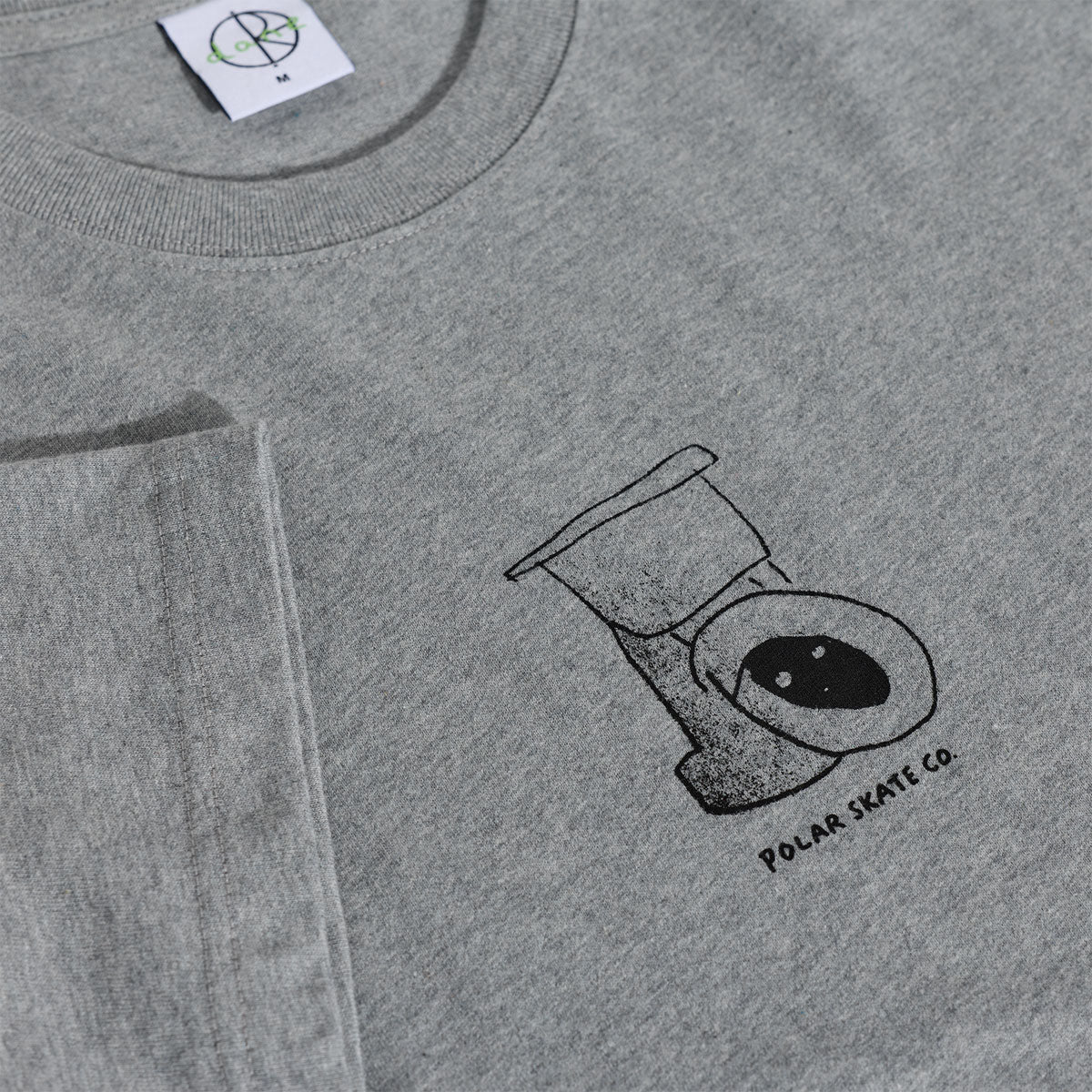 Polar Toilet T-Shirt - Heather Grey - Image 2