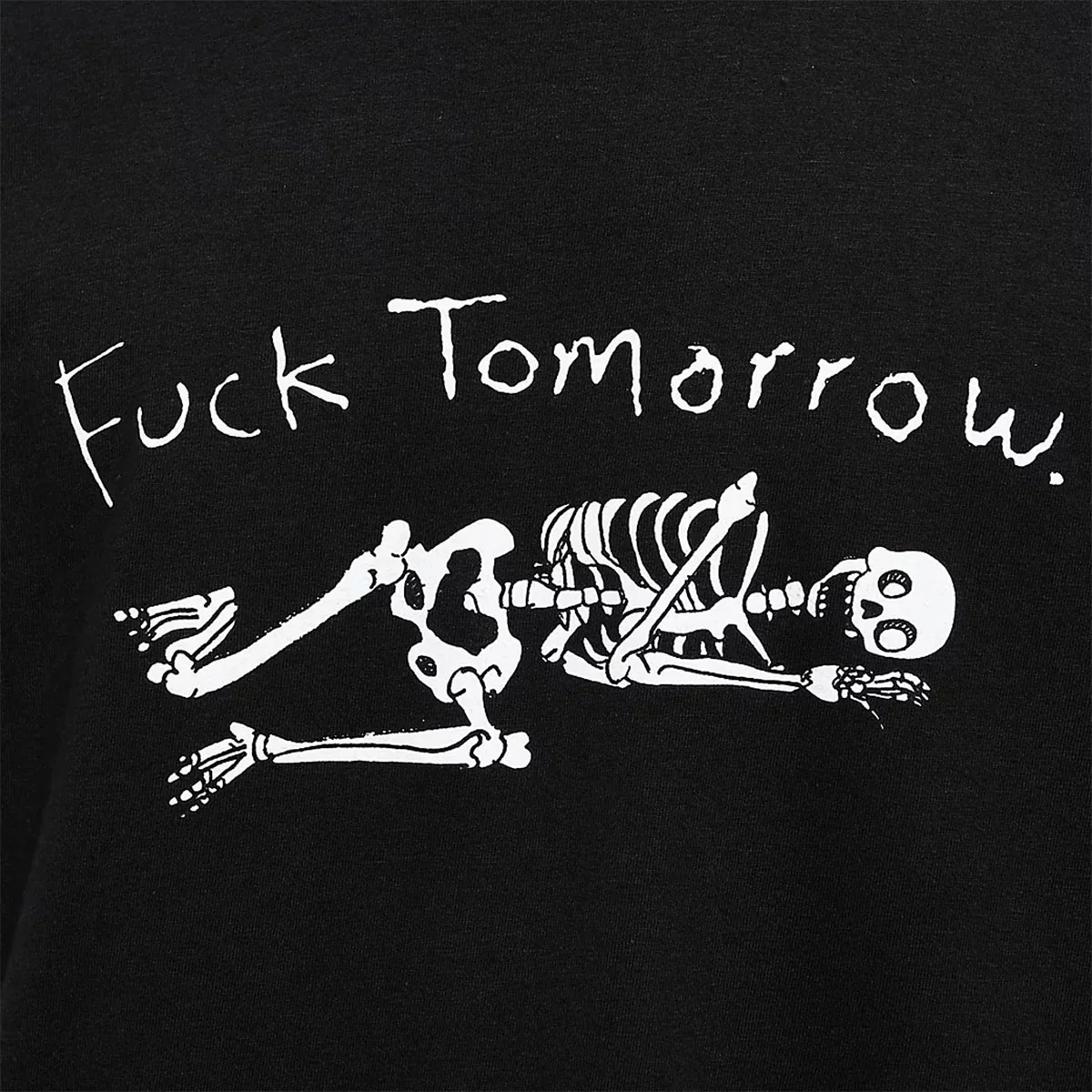 Porous Walker Fuck Tomorrow T-Shirt - Black - Image 2