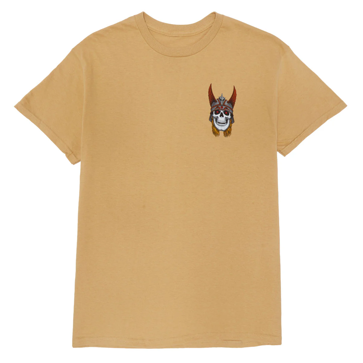 Powell-Peralta Andy Anderson Skull T-Shirt - Old Gold - Image 2