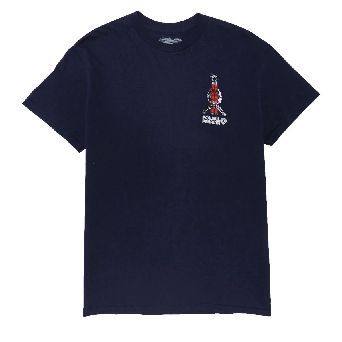 Powell-Peralta Bruce Lee Skull & Numchucks T-Shirt - Navy - Image 2