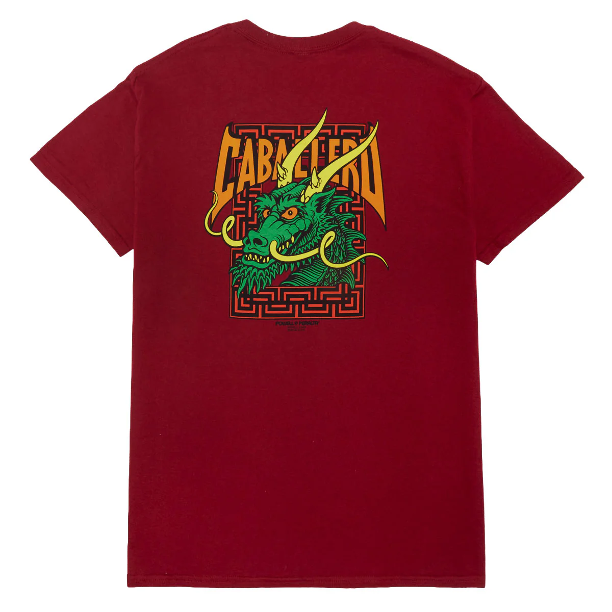Powell-Peralta Caballero Street Dragon T-Shirt - Garnet
