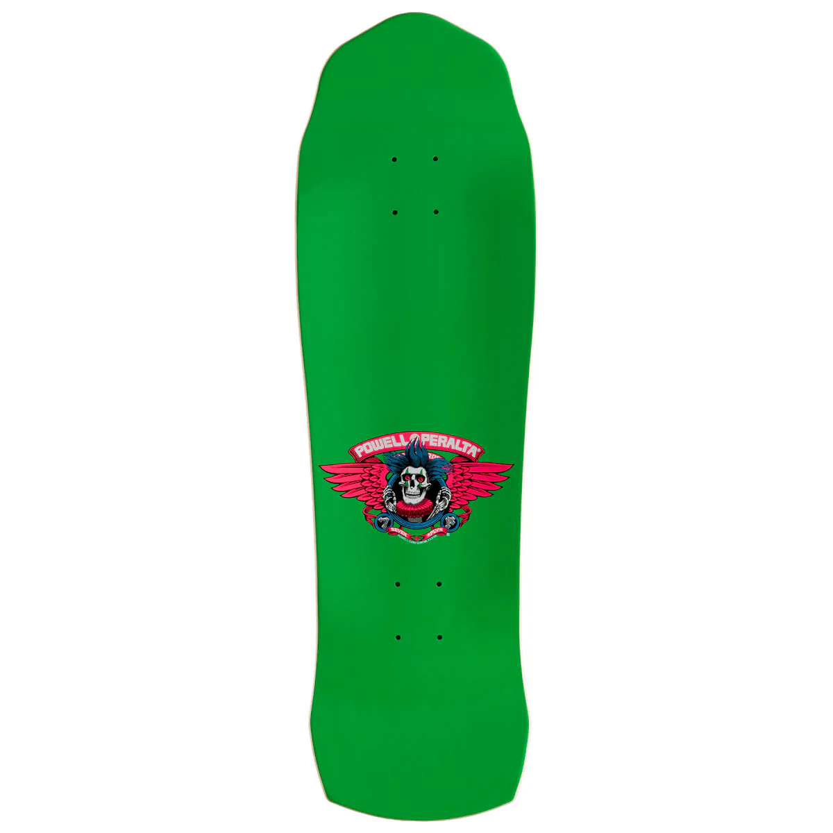 Powell-Peralta Chris Hiett Skull Skateboard Complete - Neon Green/Blue Foil - 10.00" - Image 2