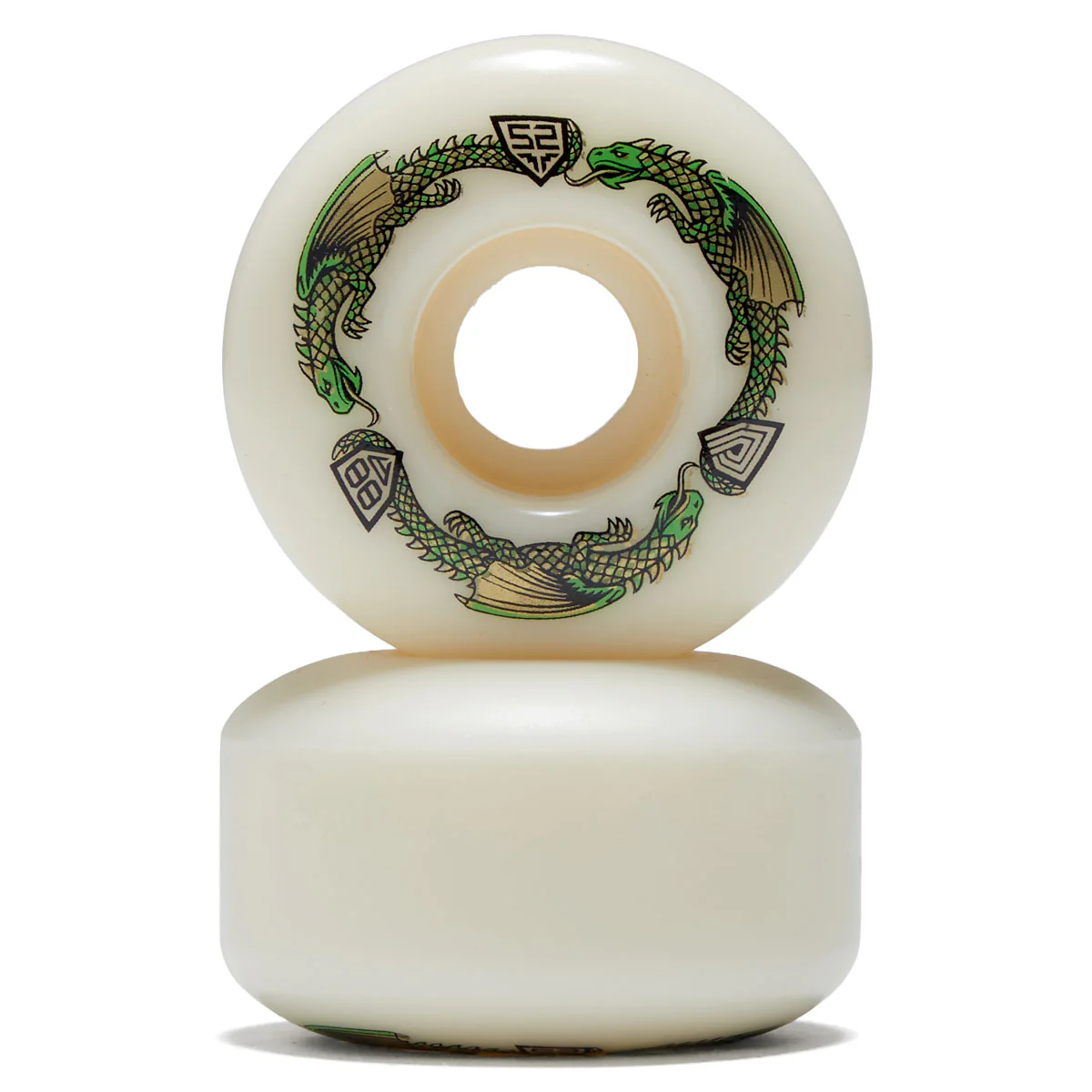 Powell-Peralta Dragon Formula 88a V1 Skateboard Wheels - Off White - 52mm - Image 2